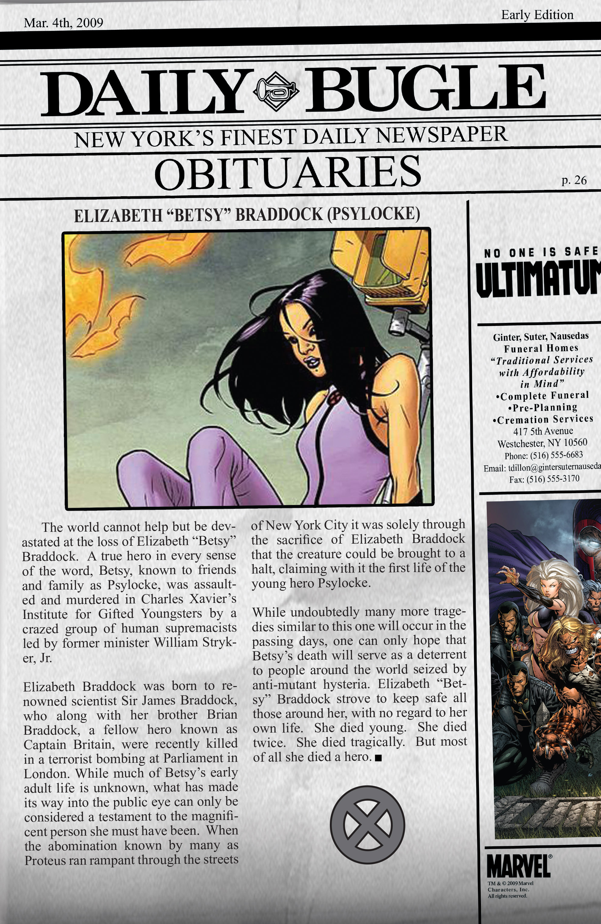 Read online Ultimatum: Requiem comic -  Issue # TPB - 128