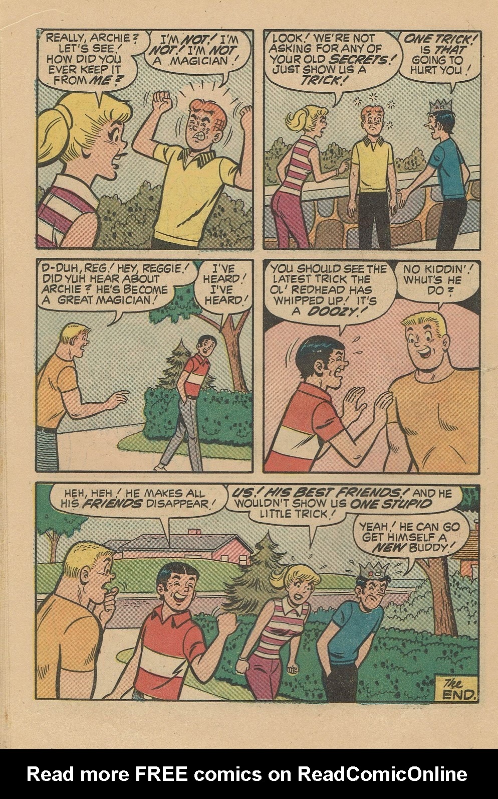 Read online Reggie and Me (1966) comic -  Issue #46 - 18