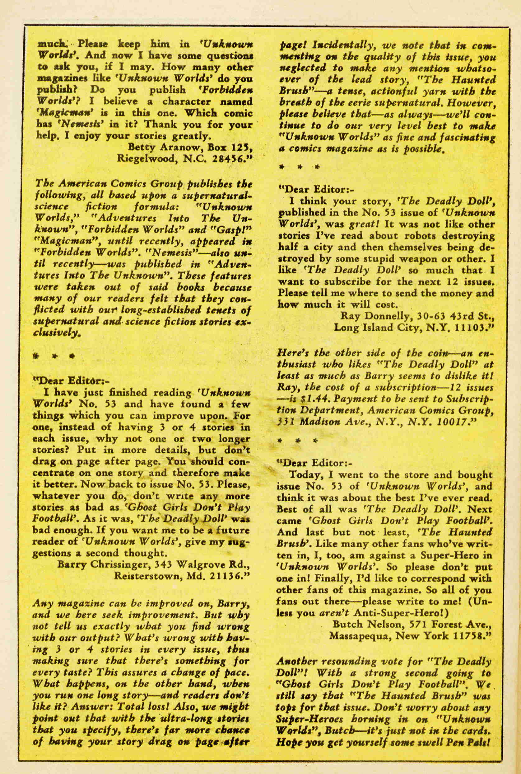 Read online Unknown Worlds comic -  Issue #57 - 23
