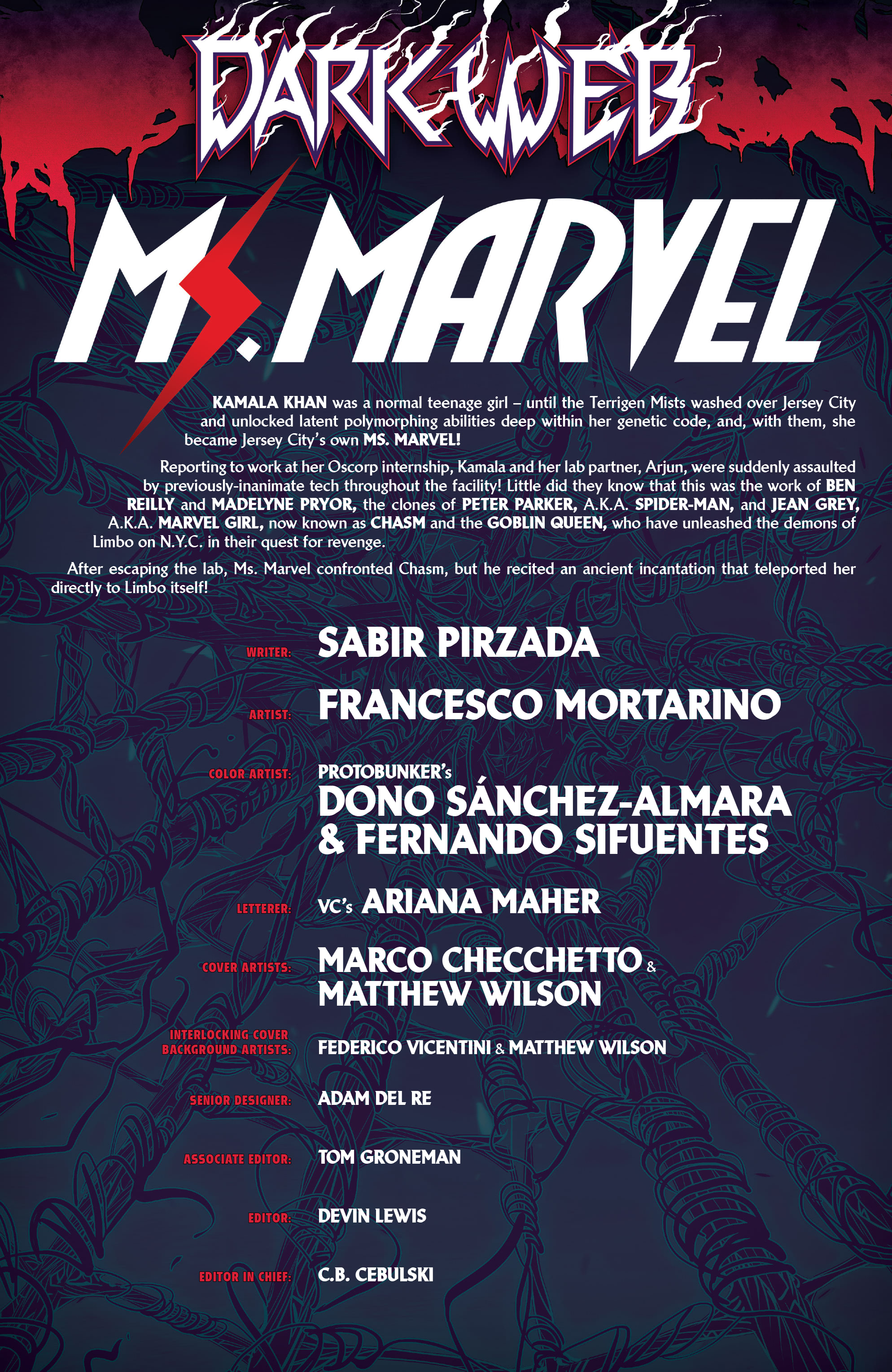 Read online Dark Web: Ms. Marvel comic -  Issue #2 - 2