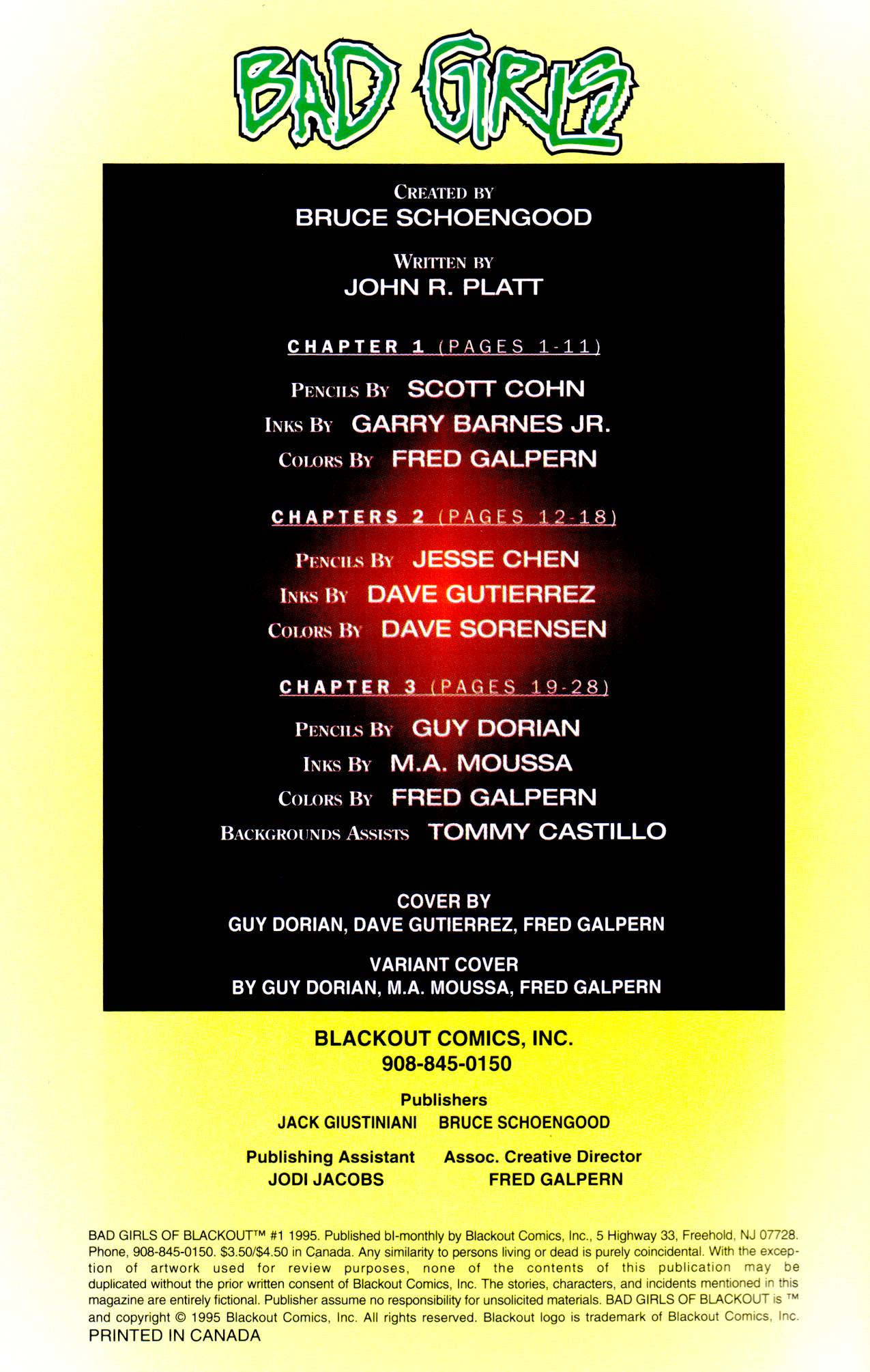 Read online Bad Girls of Blackout comic -  Issue #1 - 2