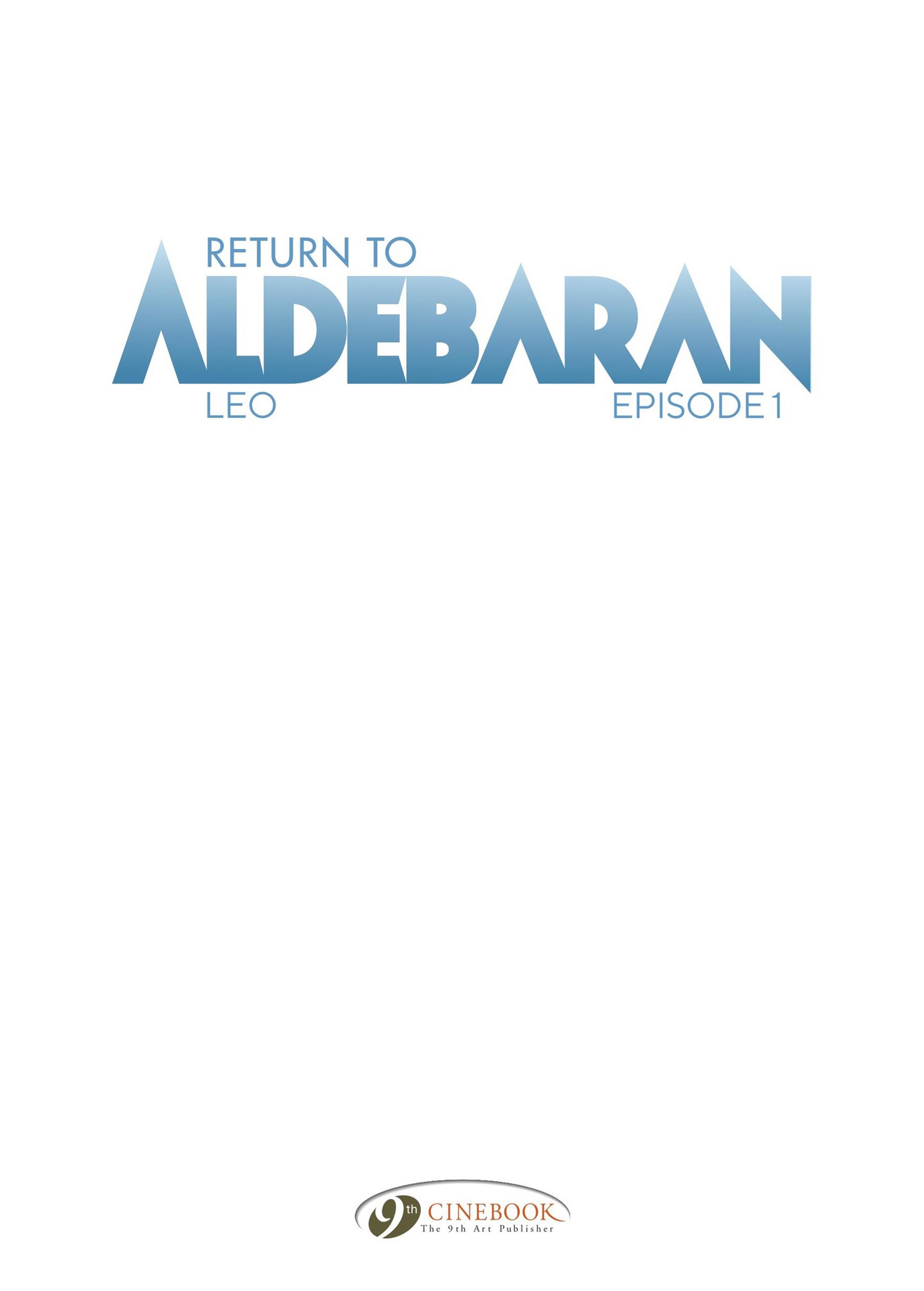 Read online Return to Aldebaran comic -  Issue #1 - 2