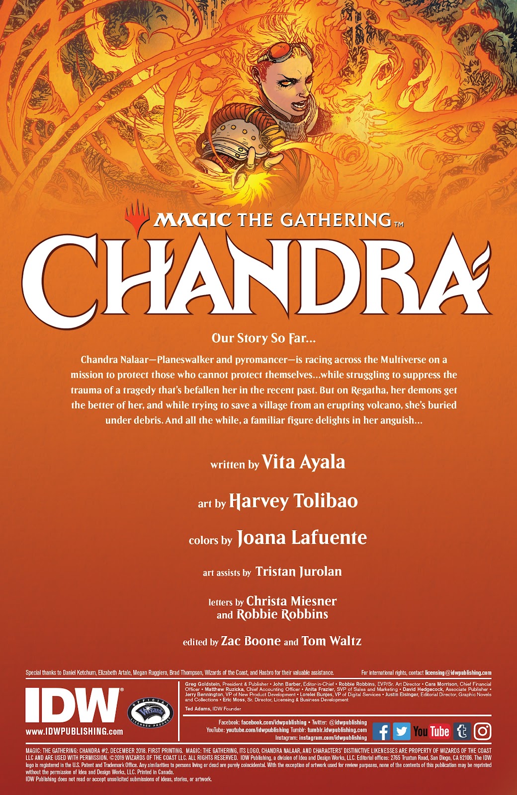 Magic: The Gathering: Chandra issue 2 - Page 2