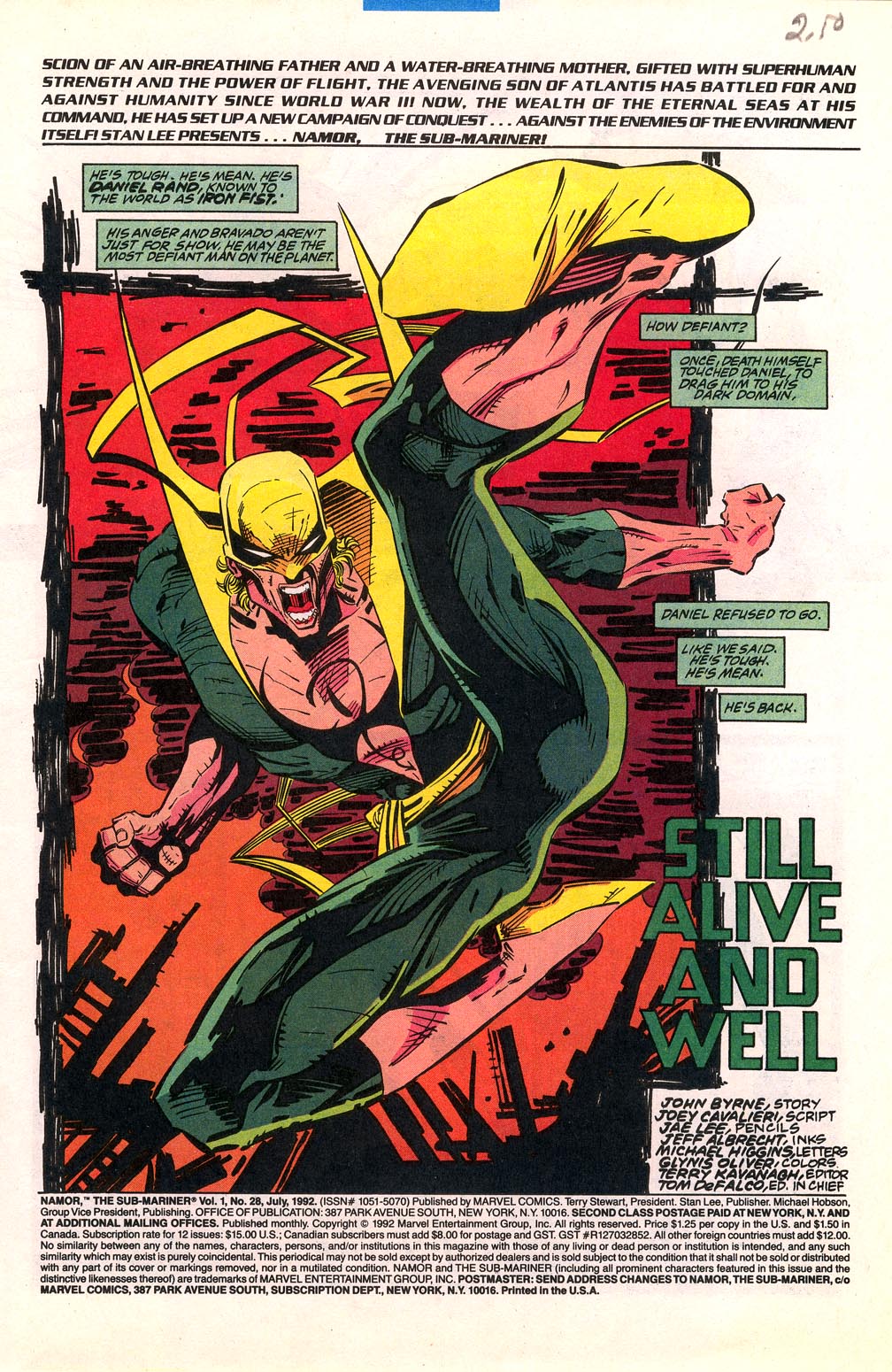 Read online Namor, The Sub-Mariner comic -  Issue #28 - 2