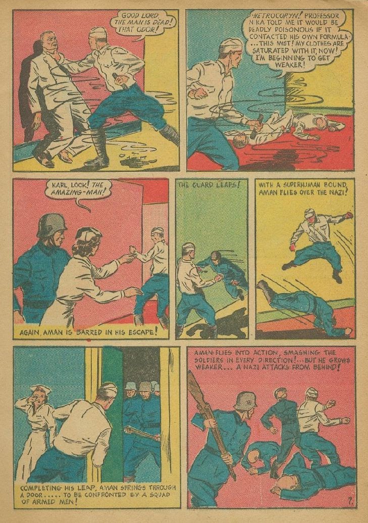 Read online Amazing Man Comics comic -  Issue #9 - 10