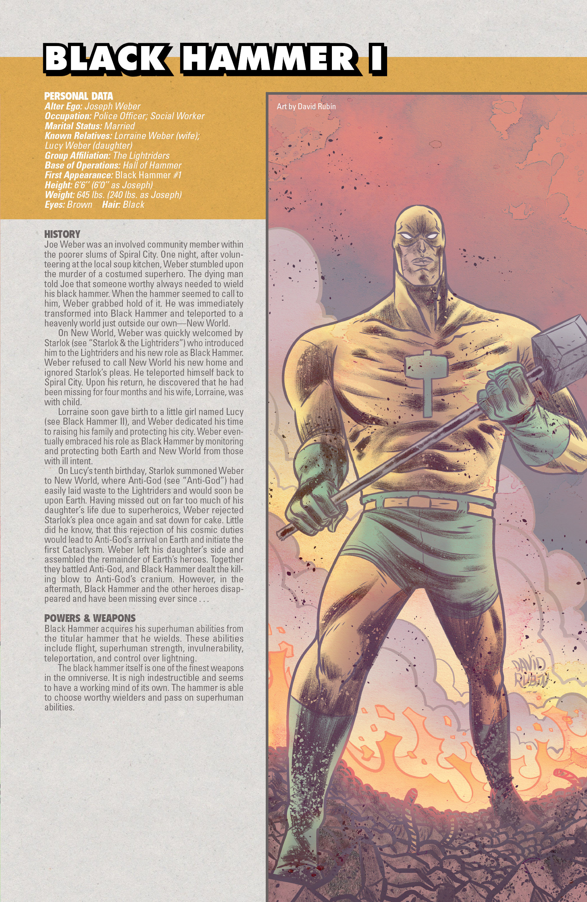 Read online The World of Black Hammer Encyclopedia comic -  Issue # Full - 7