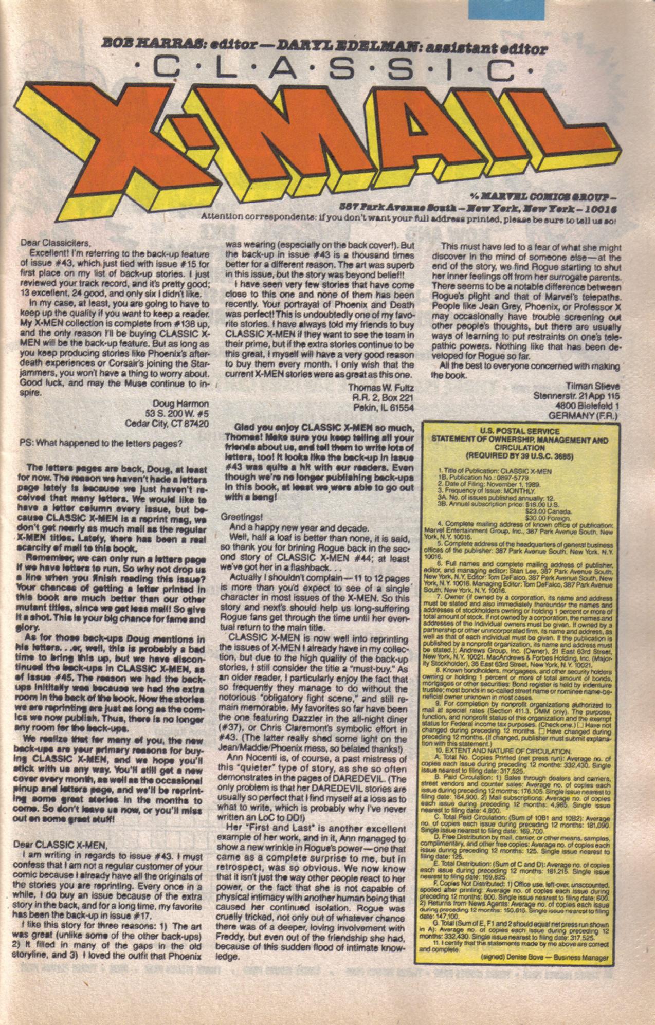 Read online X-Men Classic comic -  Issue #47 - 24
