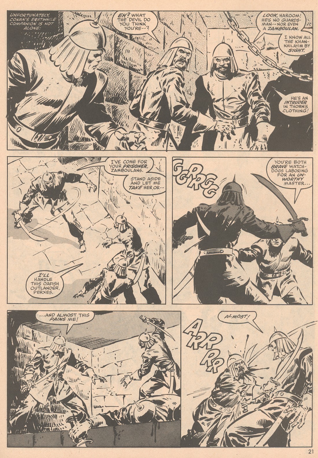Read online The Savage Sword Of Conan comic -  Issue #58 - 22