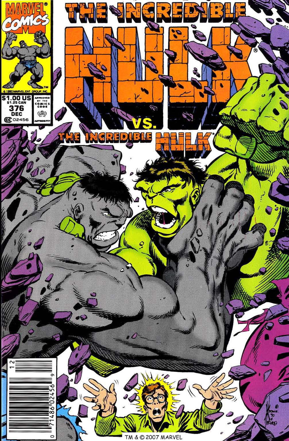 Read online The Incredible Hulk (1968) comic -  Issue #376 - 1