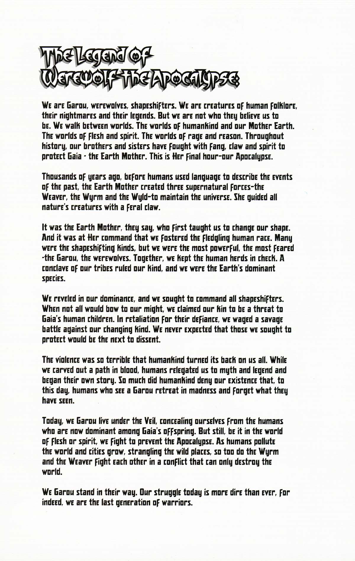 Read online Werewolf the Apocalypse comic -  Issue # Bone Gnawers - 3