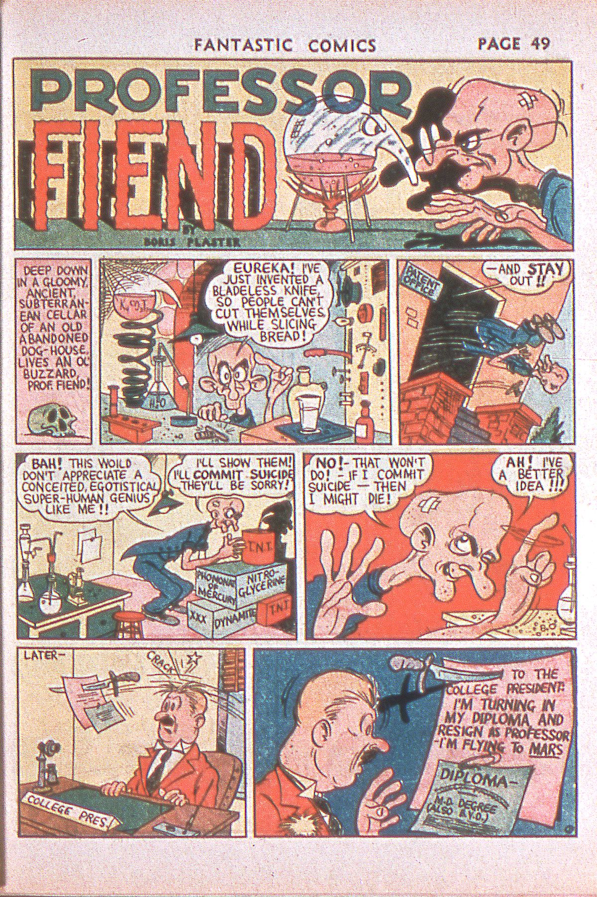 Read online Fantastic Comics comic -  Issue #1 - 50