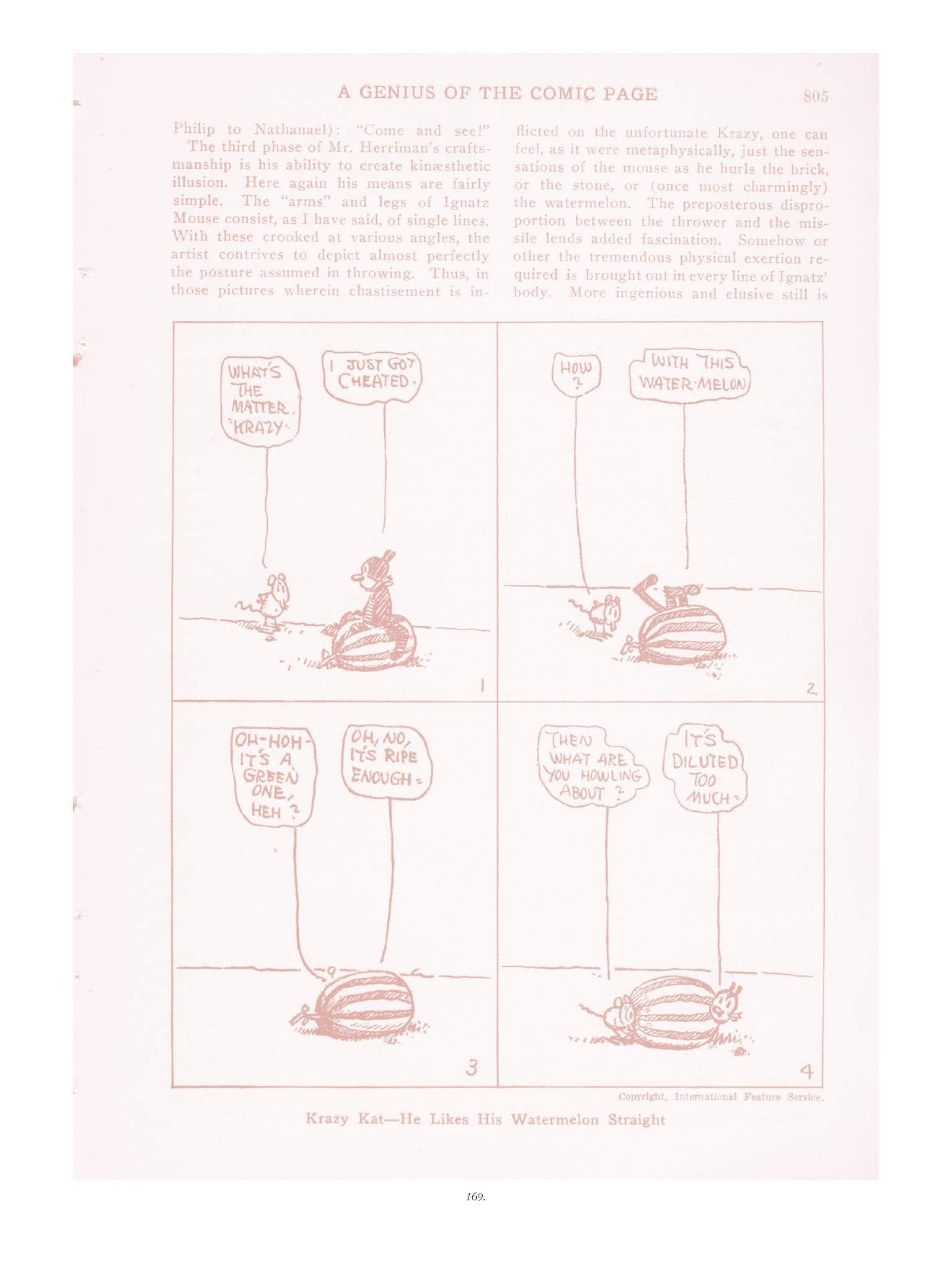 Read online Krazy & Ignatz comic -  Issue # TPB 1 - 169
