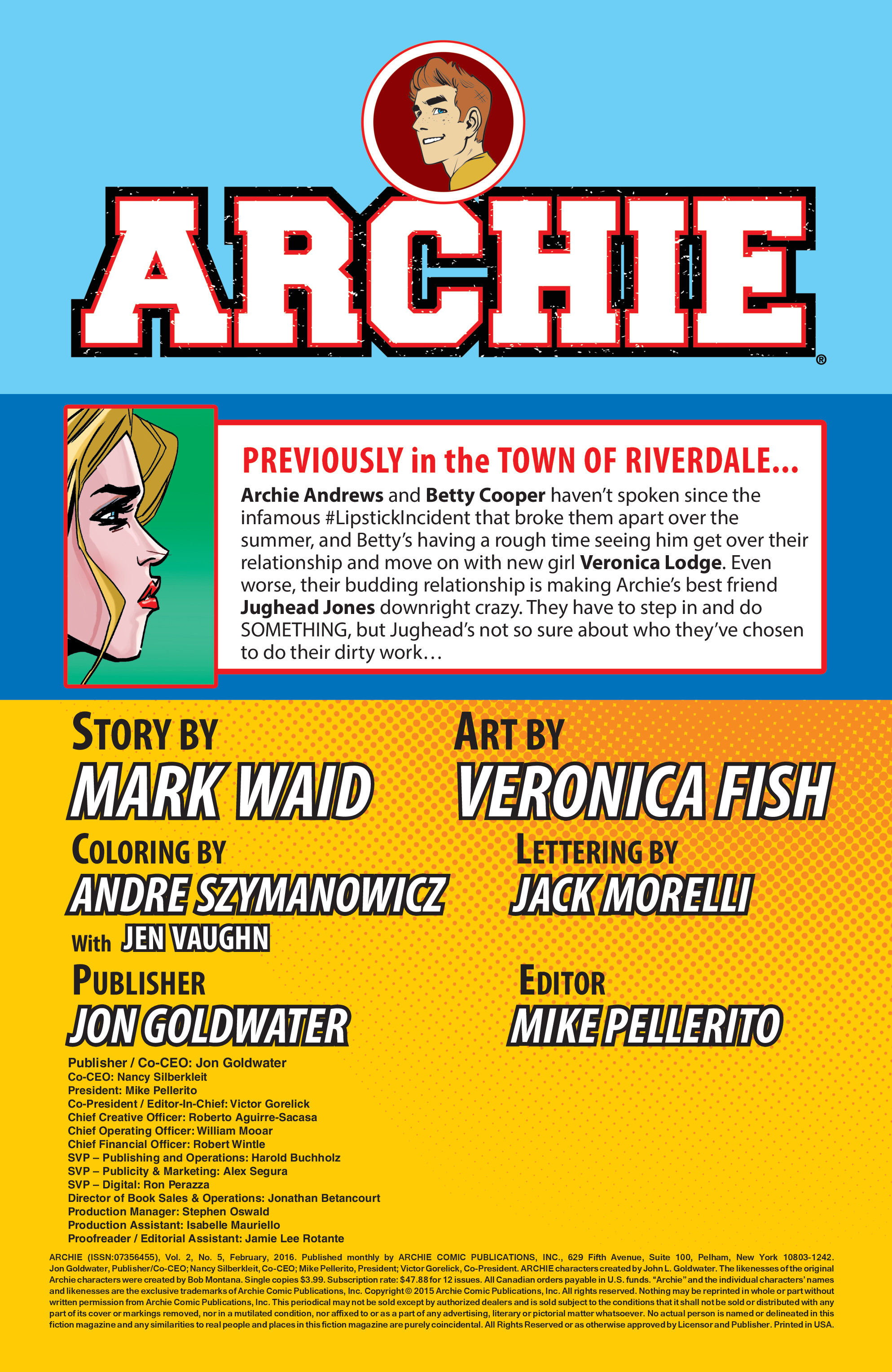 Read online Archie (2015) comic -  Issue #5 - 2