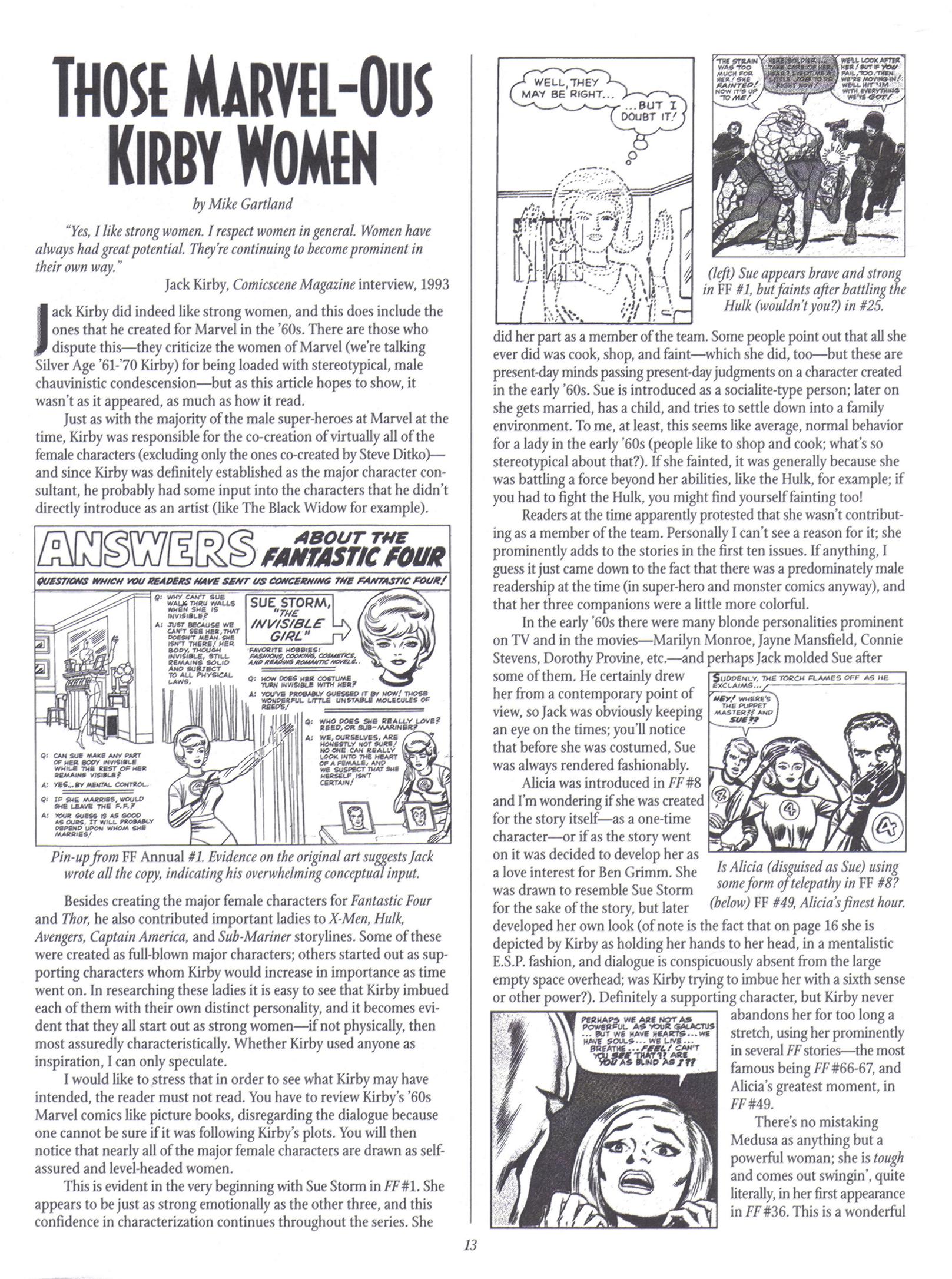 Read online The Jack Kirby Collector comic -  Issue #20 - 13