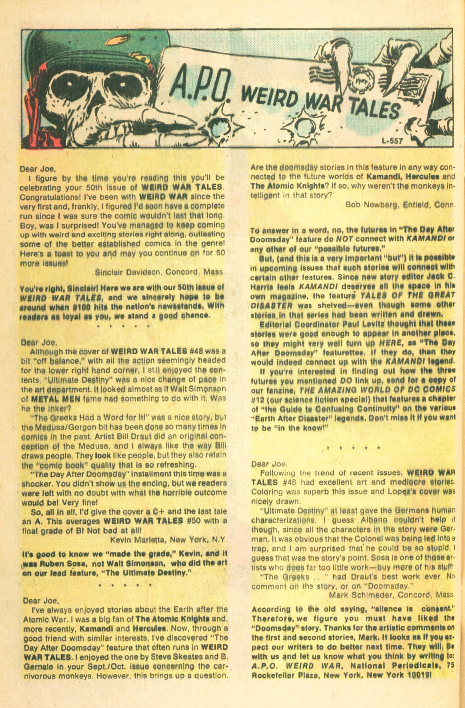 Read online Weird War Tales (1971) comic -  Issue #50 - 32