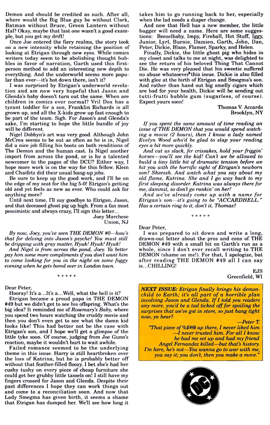 Read online The Demon (1990) comic -  Issue #52 - 25