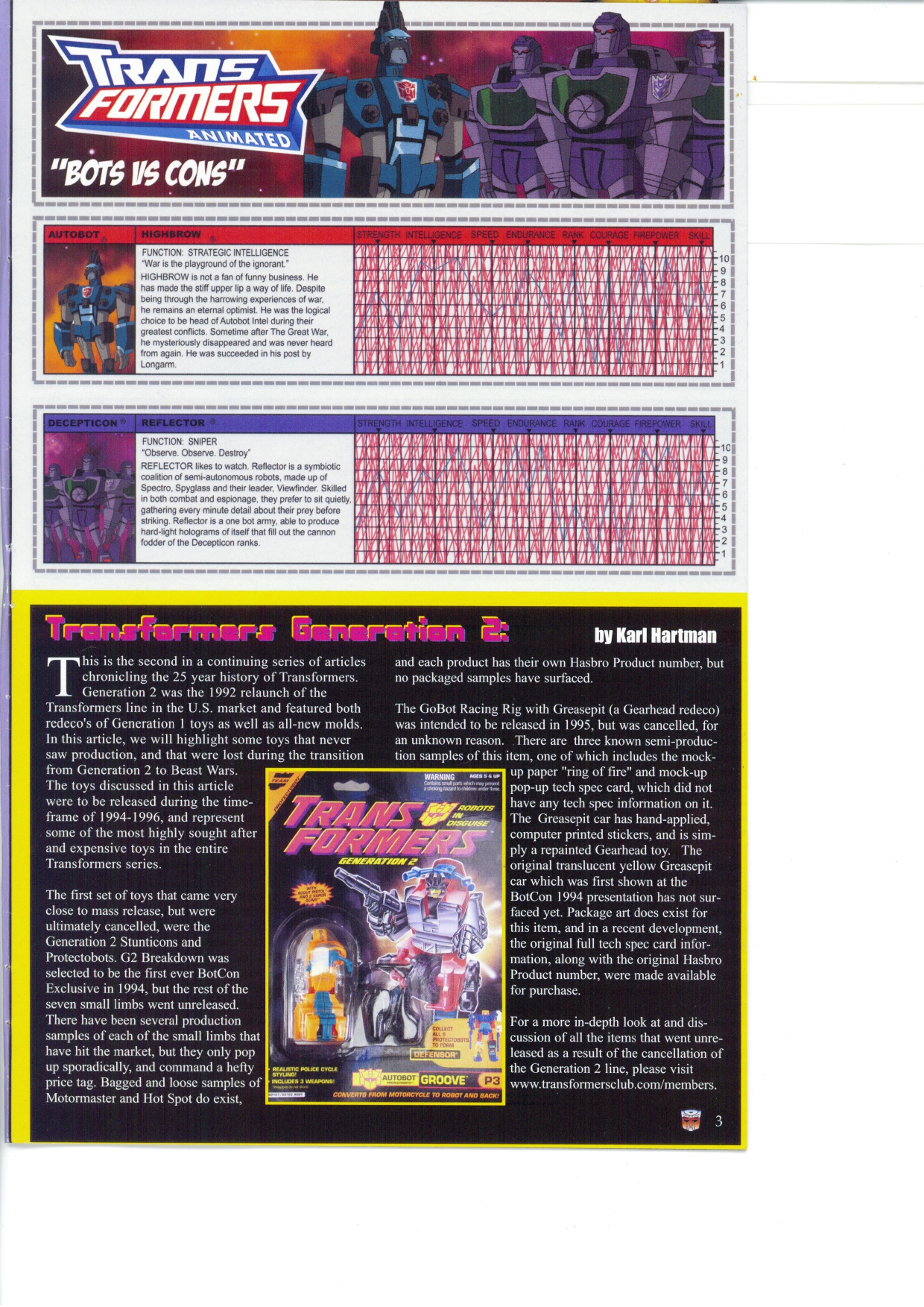 Read online Transformers: Collectors' Club comic -  Issue #26 - 3