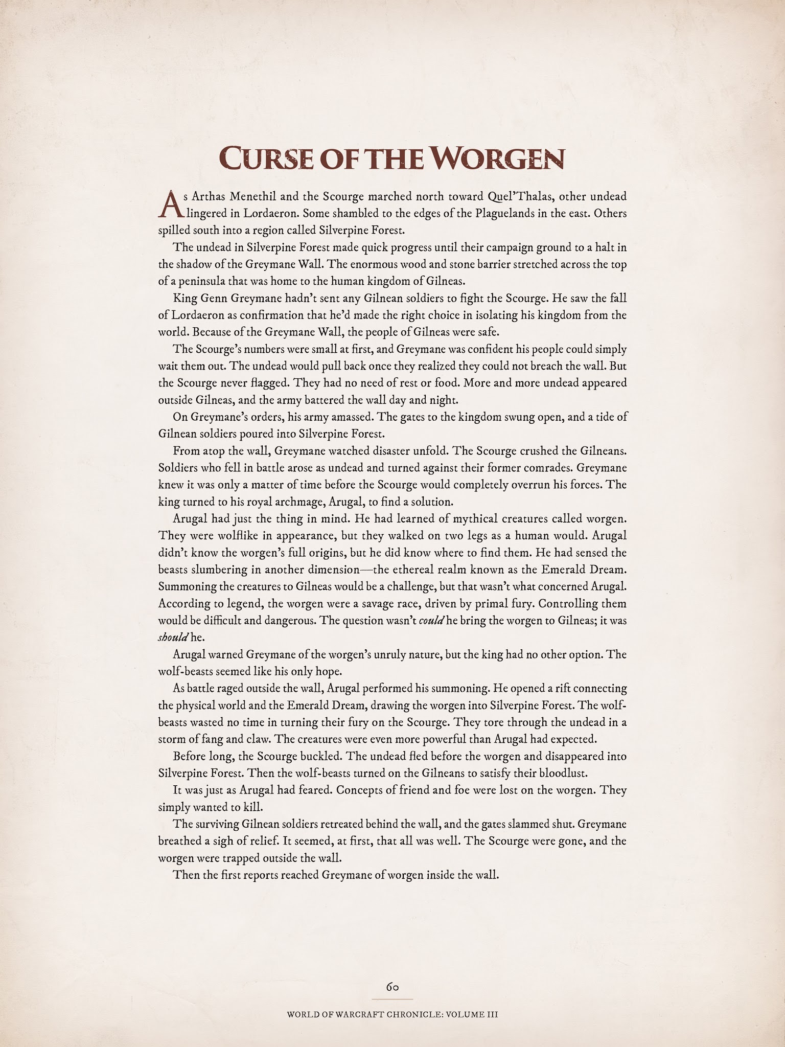 Read online World of Warcraft Chronicle Vol. 3 comic -  Issue # Full - 58