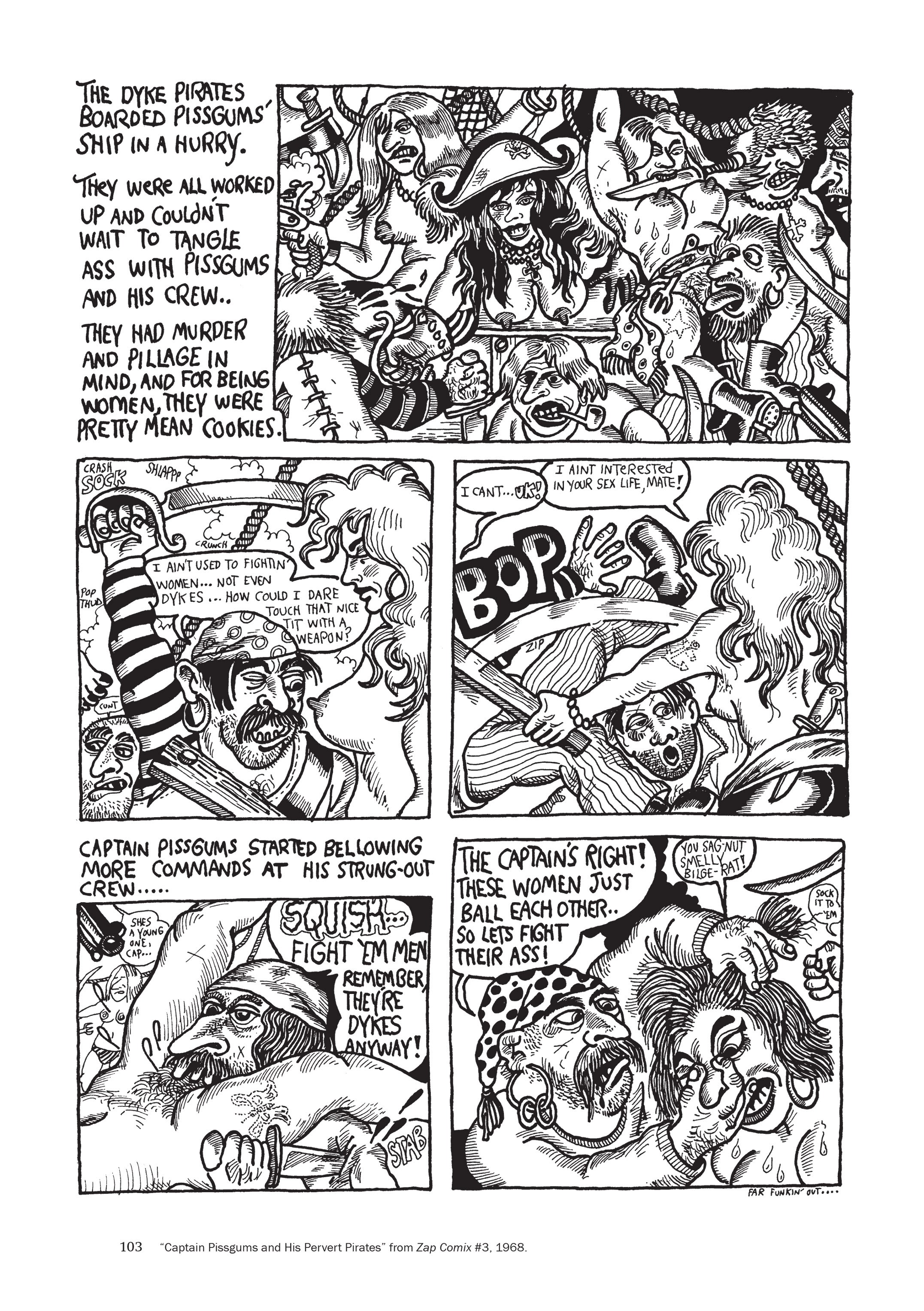 Read online The Mythology of S. Clay Wilson comic -  Issue # Pirates in the Heartland (Part 1) - 97