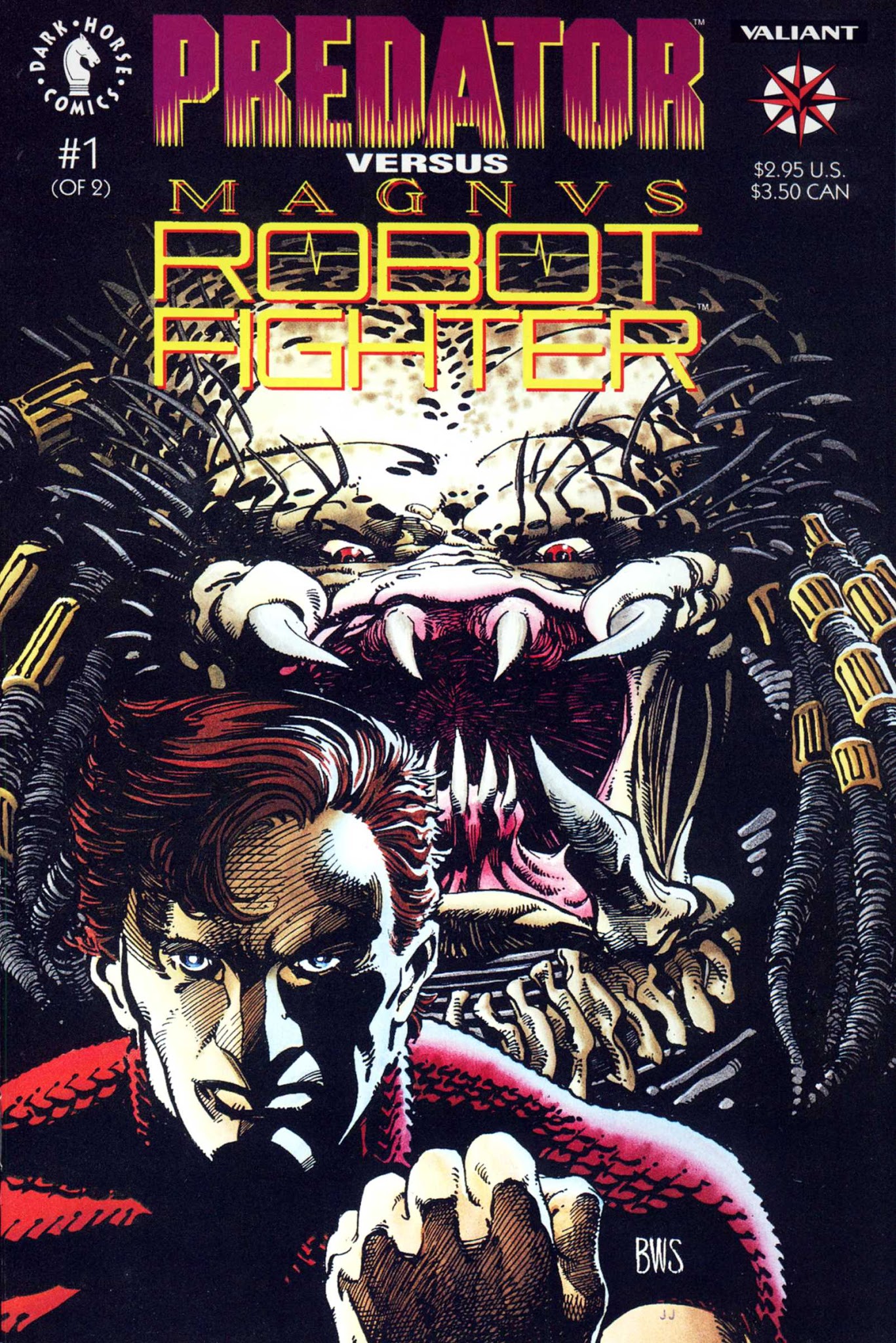 Read online Predator vs. Magnus Robot Fighter comic -  Issue #1 - 1