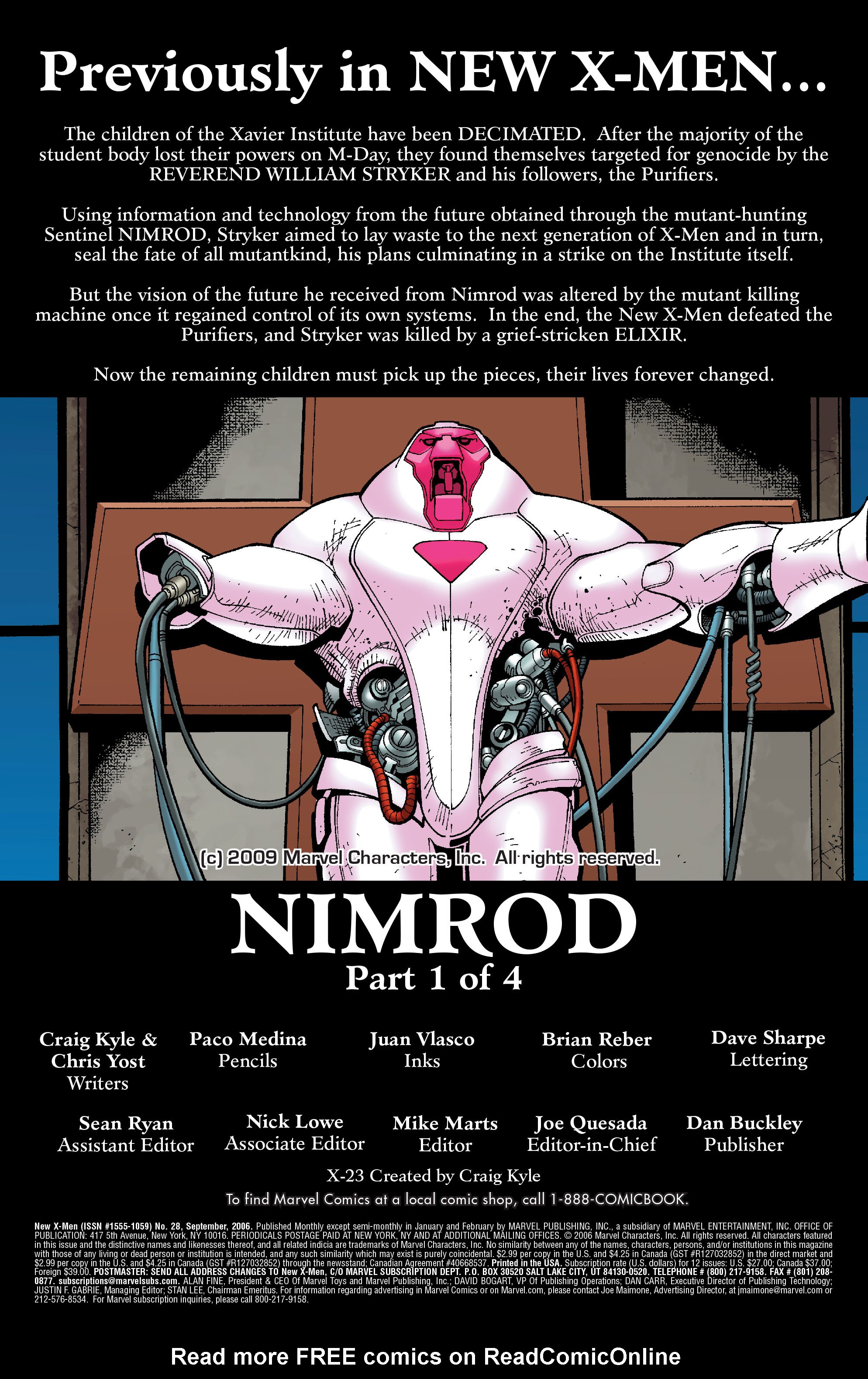 Read online New X-Men (2004) comic -  Issue #28 - 2