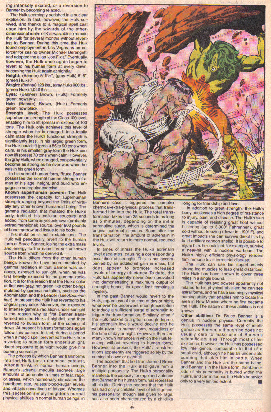 Read online The Official Handbook of the Marvel Universe: Update '89 comic -  Issue #3 - 50