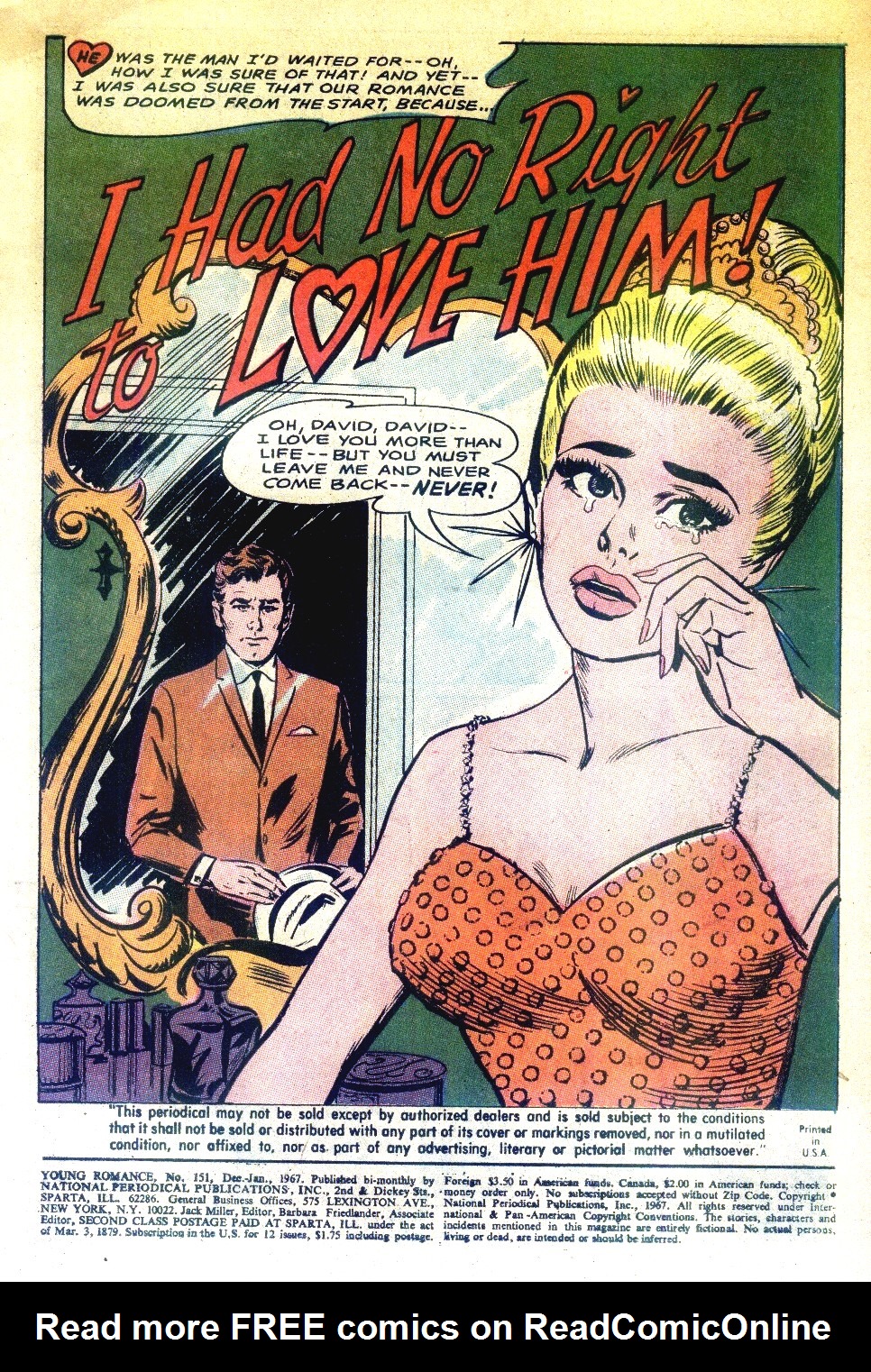 Read online Young Romance comic -  Issue #151 - 3
