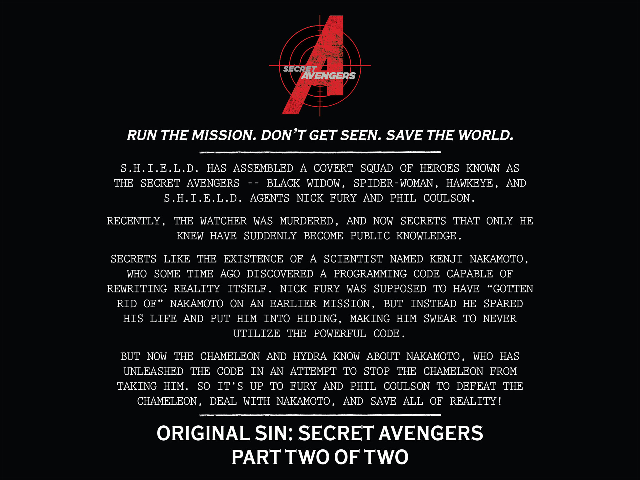 Read online Original Sin: Secret Avengers (Infinite Comic) comic -  Issue #2 - 13