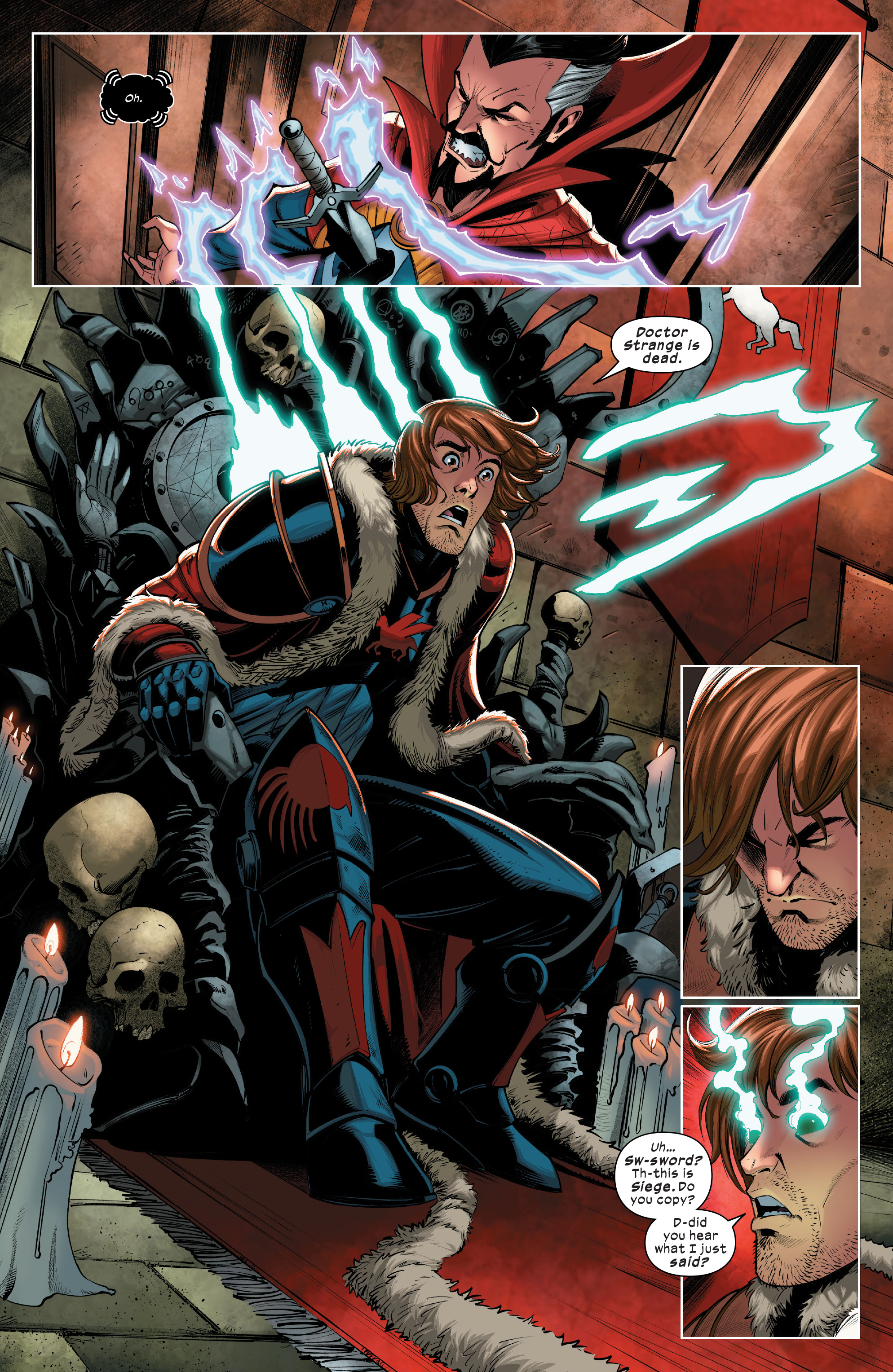 Read online Death of Doctor Strange: One-Shots comic -  Issue # X-Men - Black Knight - 3