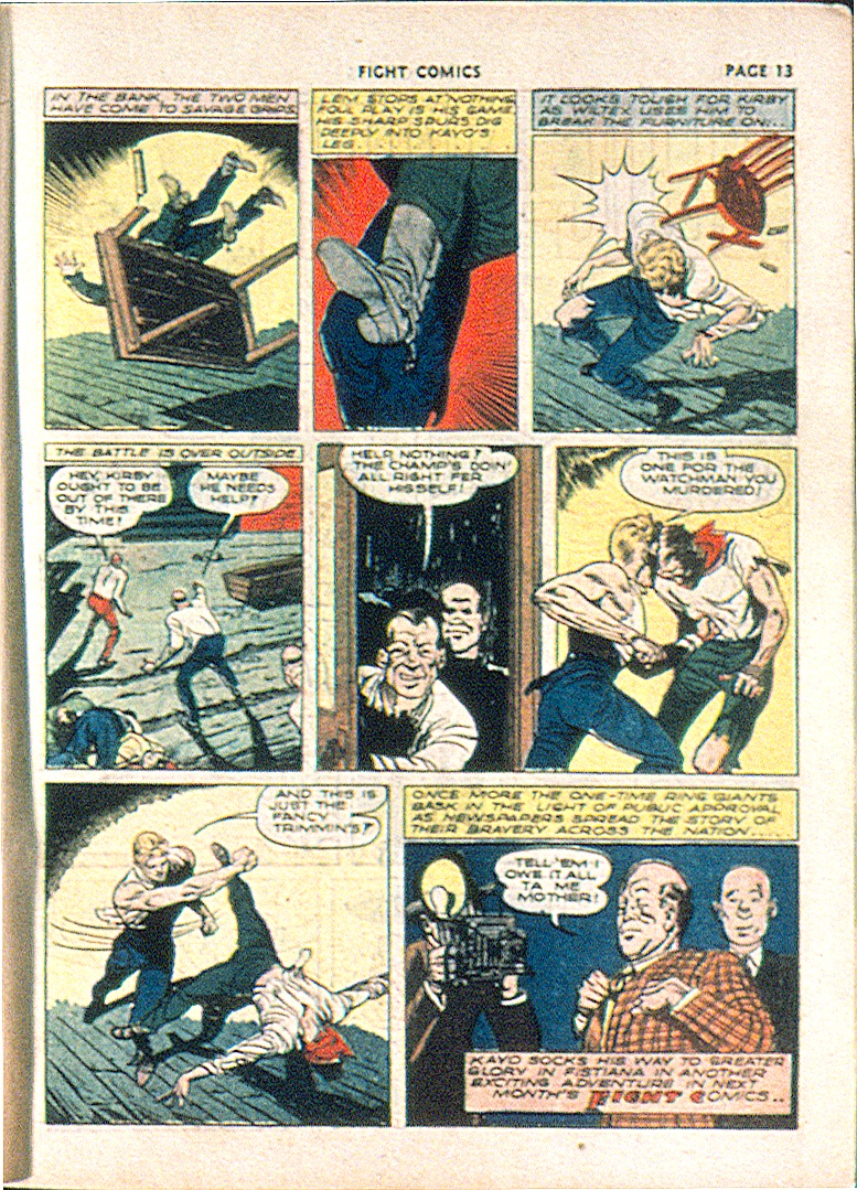 Read online Fight Comics comic -  Issue #13 - 15