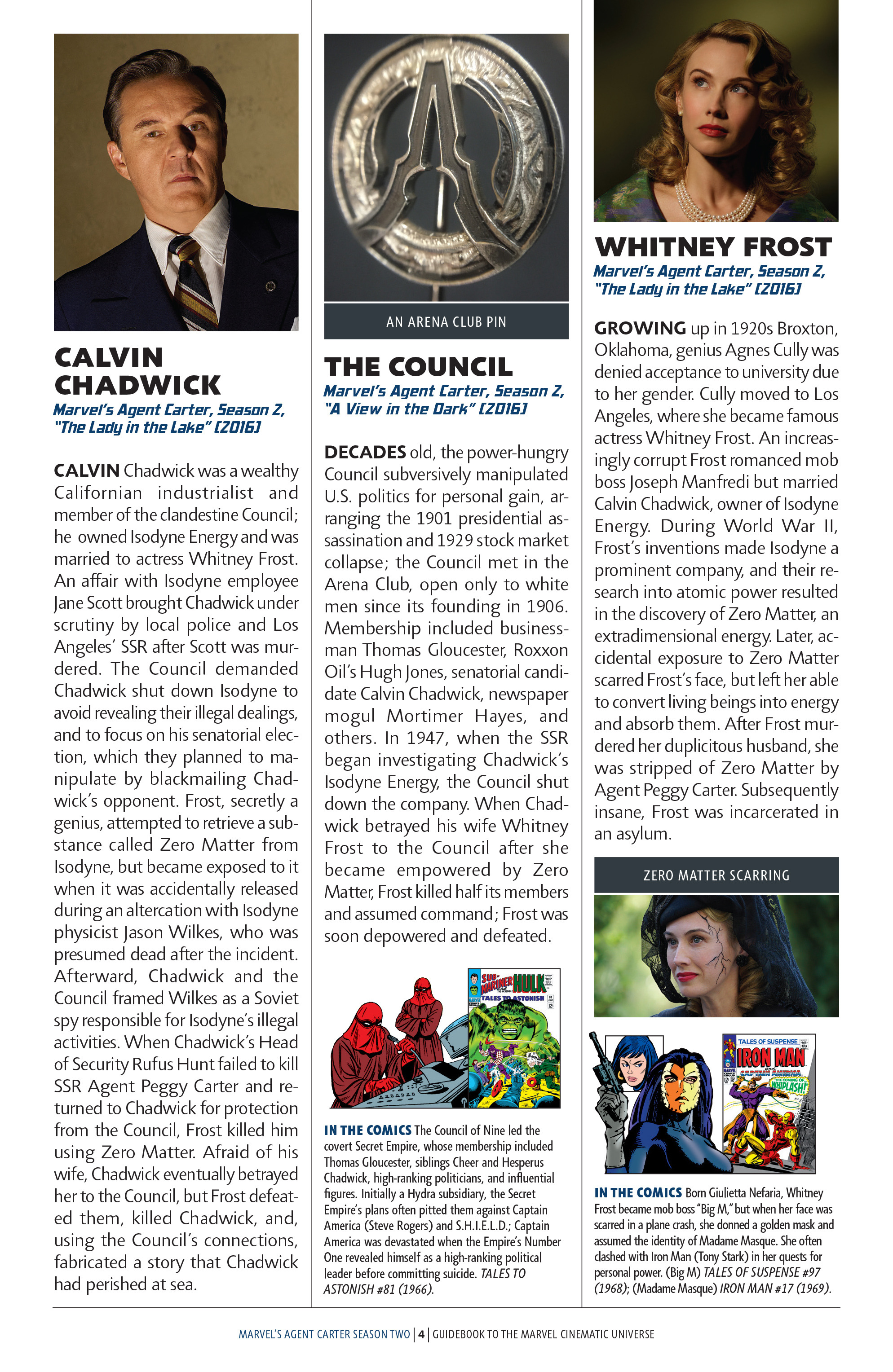 Read online Guidebook to the Marvel Cinematic Universe - Marvel's Agent Carter Season Two comic -  Issue # Full - 6