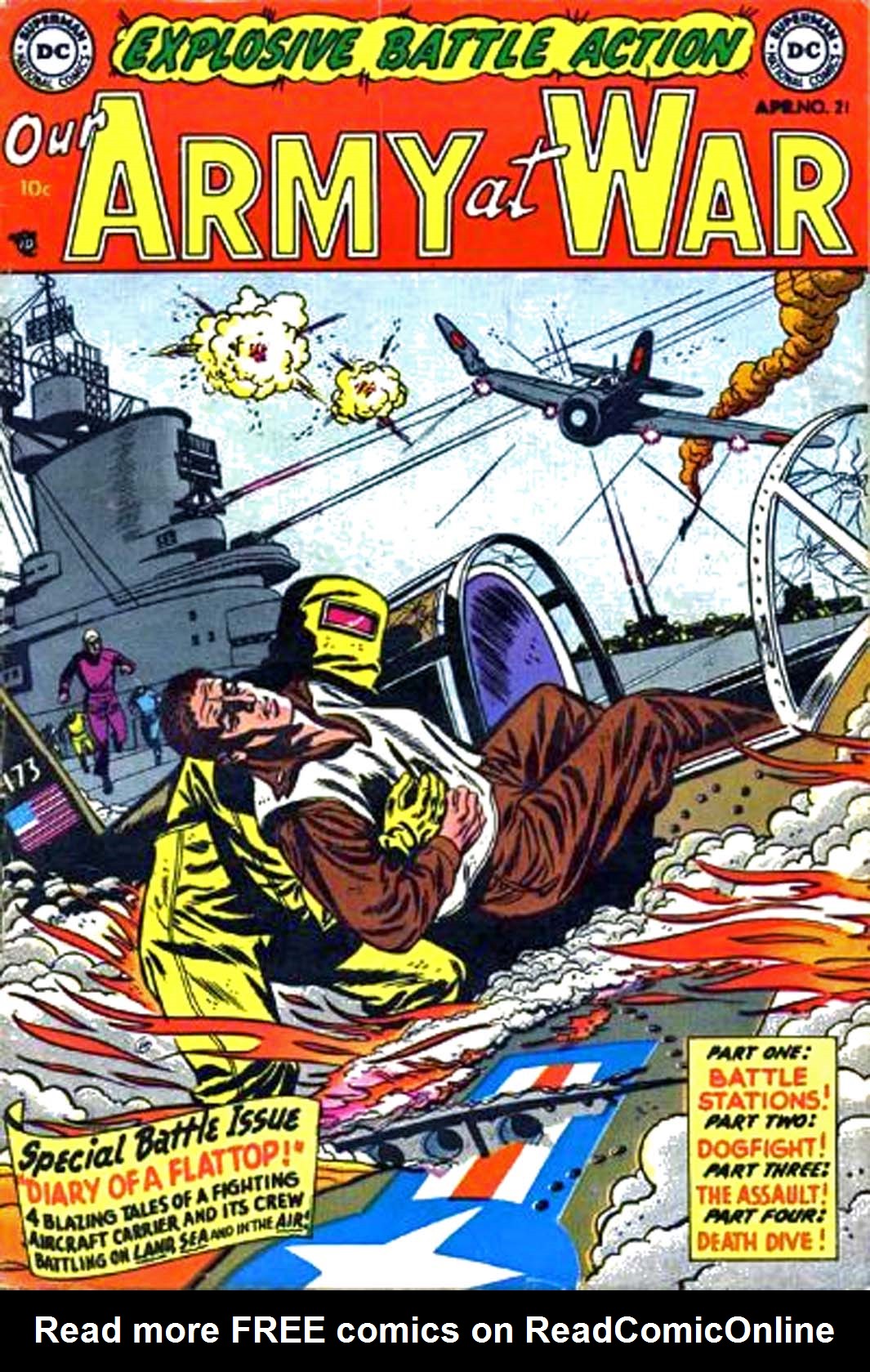 Read online Our Army at War (1952) comic -  Issue #21 - 1