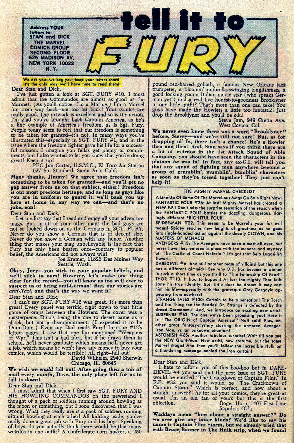 Read online Sgt. Fury comic -  Issue #15 - 32