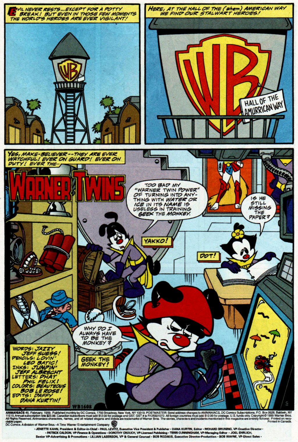 Read online Animaniacs comic -  Issue #45 - 2