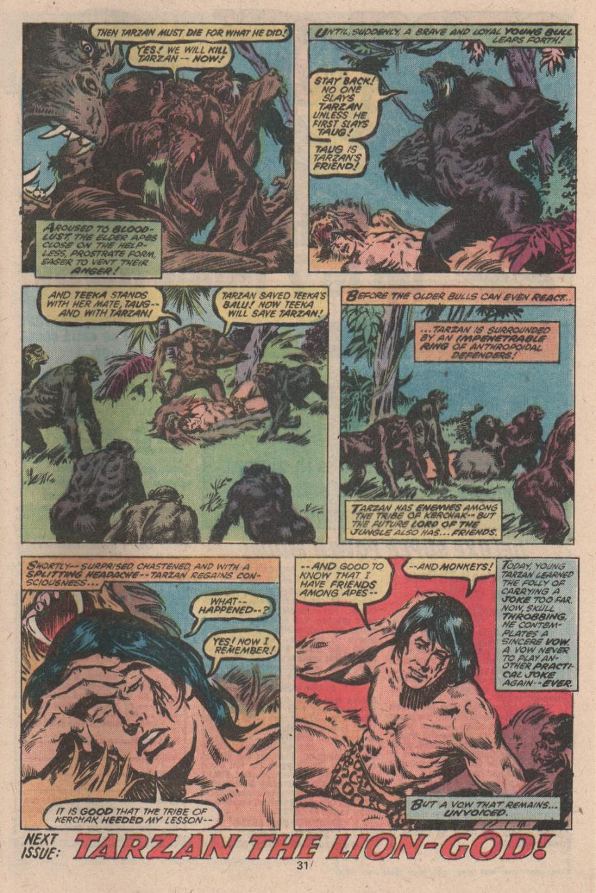 Read online Tarzan (1977) comic -  Issue #12 - 18