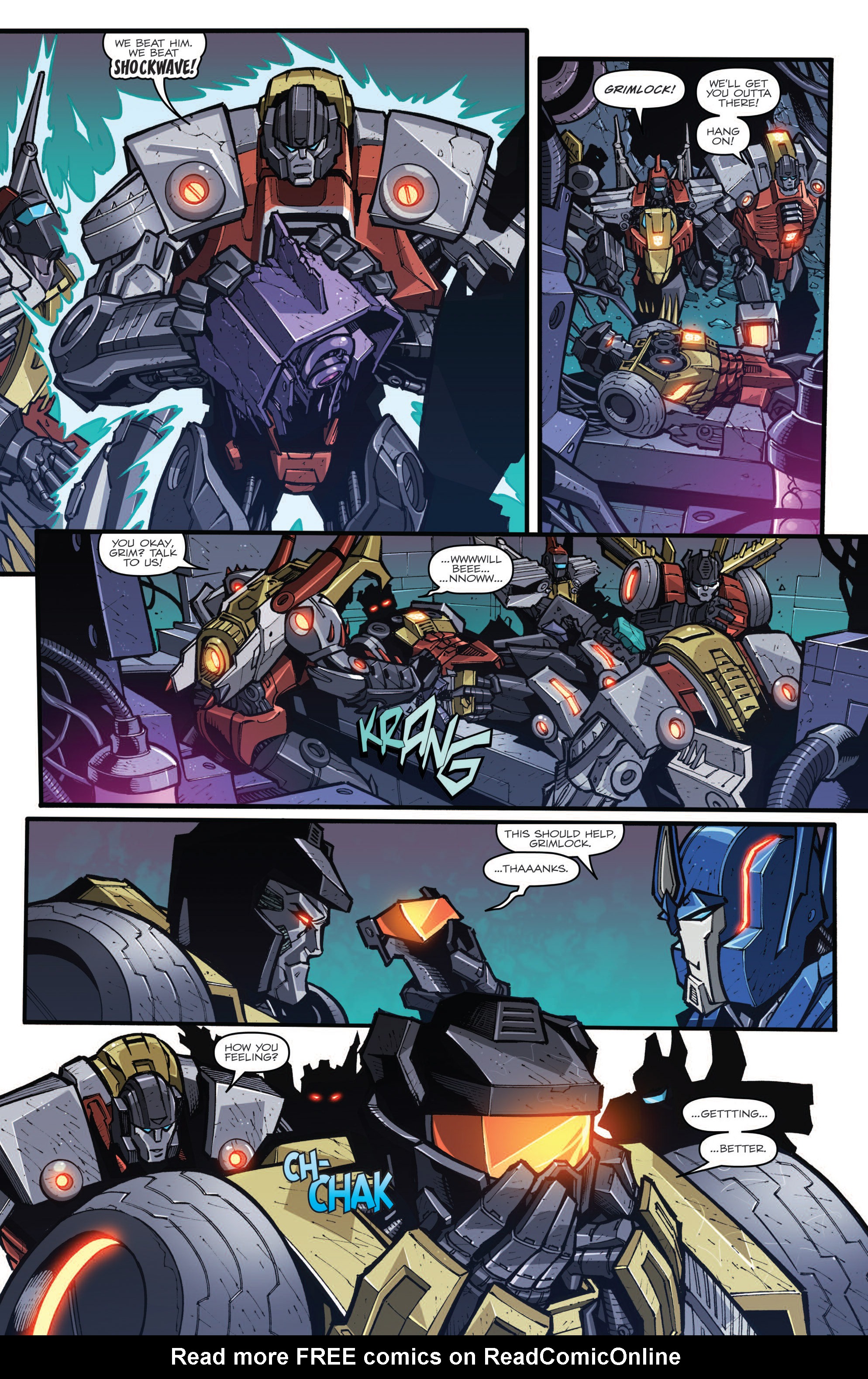 Read online The Transformers Prime: Rage of the Dinobots comic -  Issue #4 - 21