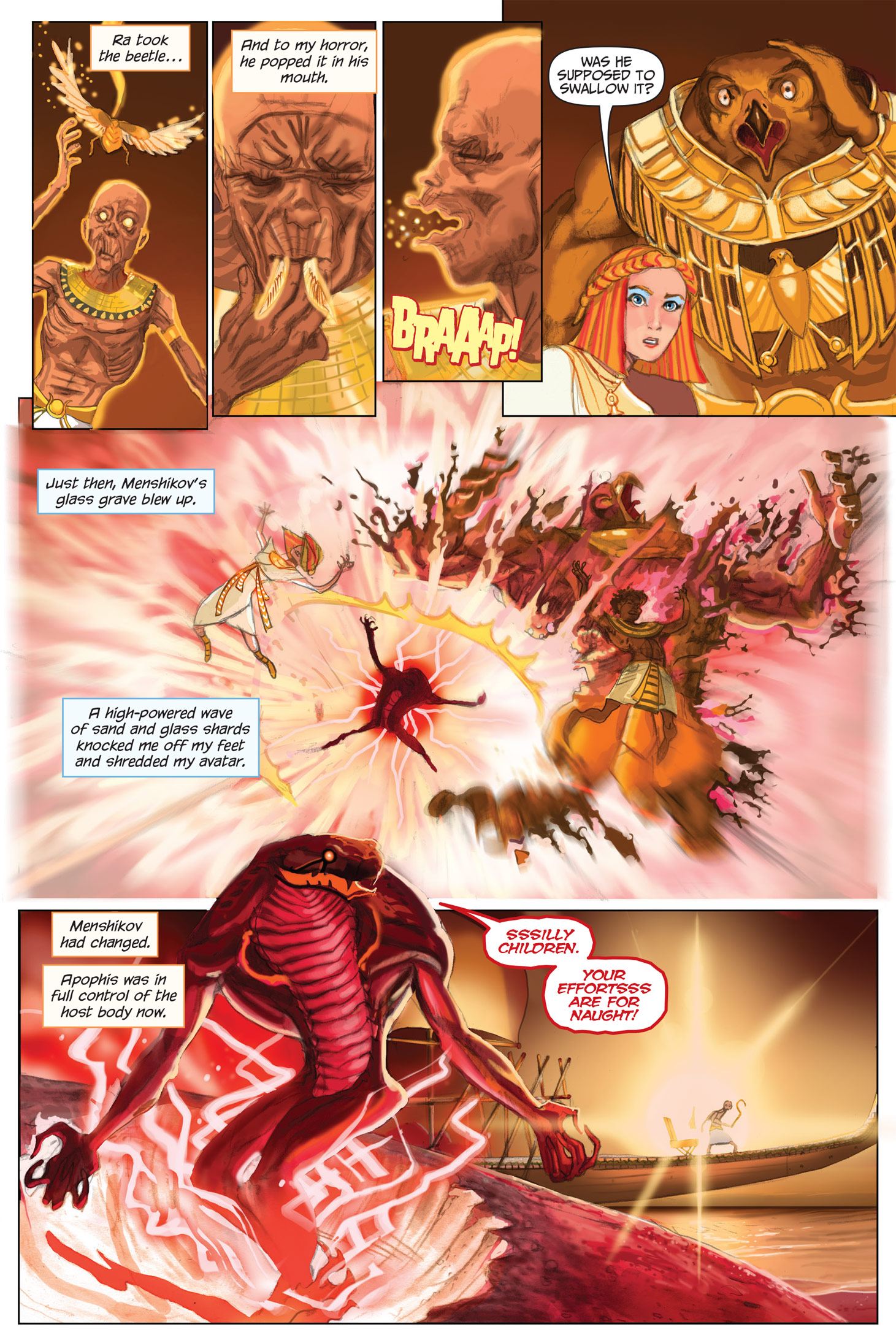 Read online The Kane Chronicles comic -  Issue # TPB 2 - 129