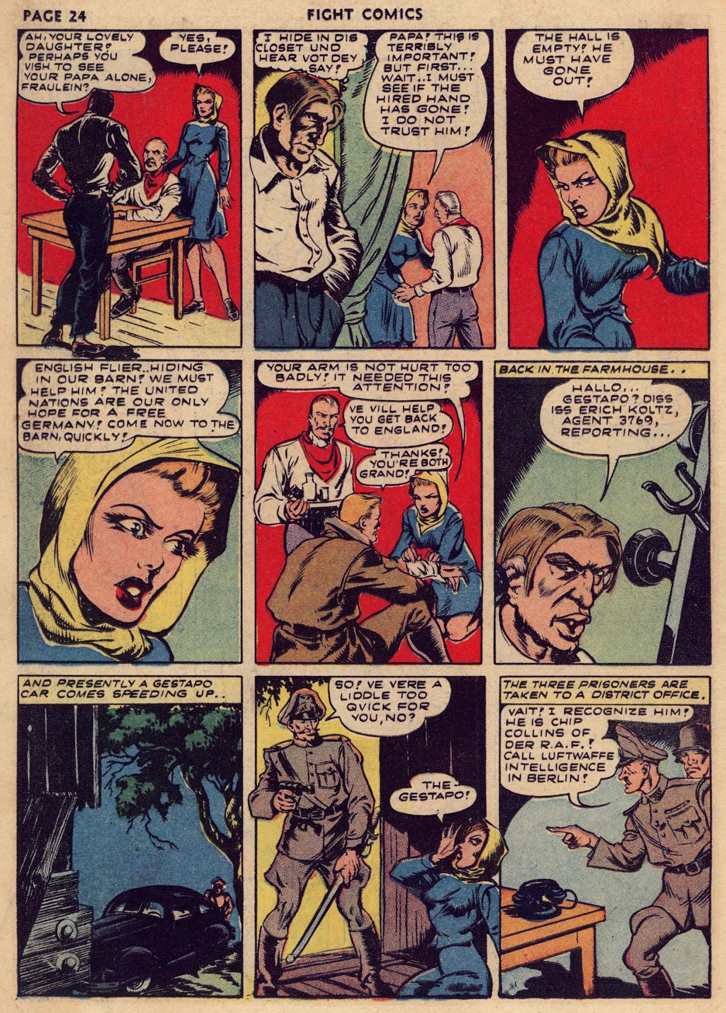 Read online Fight Comics comic -  Issue #24 - 26