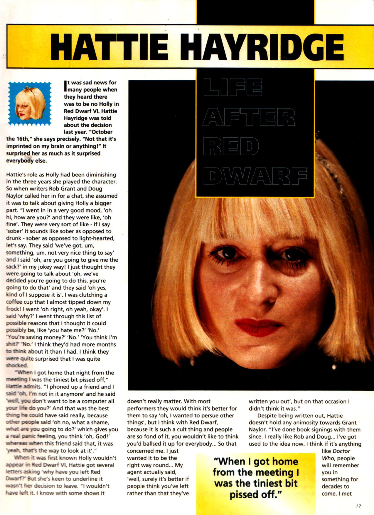 Read online Red Dwarf Smegazine (1993) comic -  Issue #9 - 17