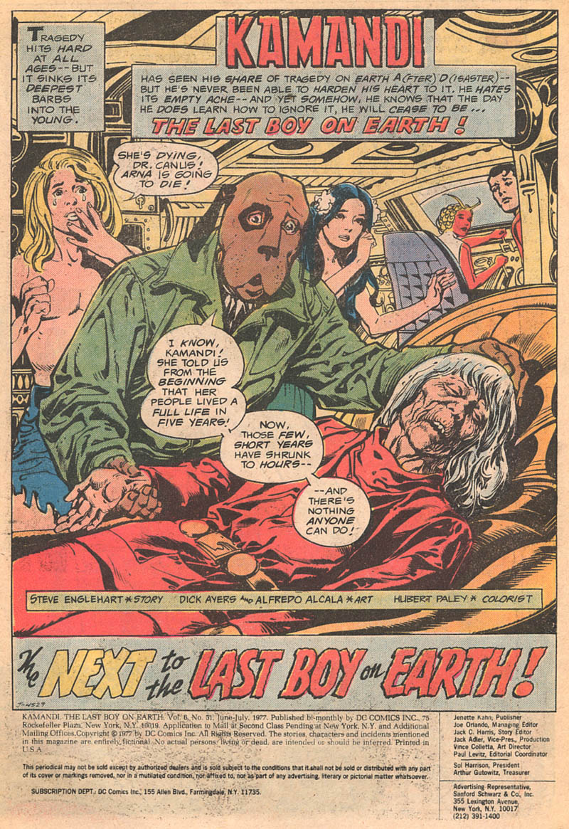 Read online Kamandi, The Last Boy On Earth comic -  Issue #51 - 2