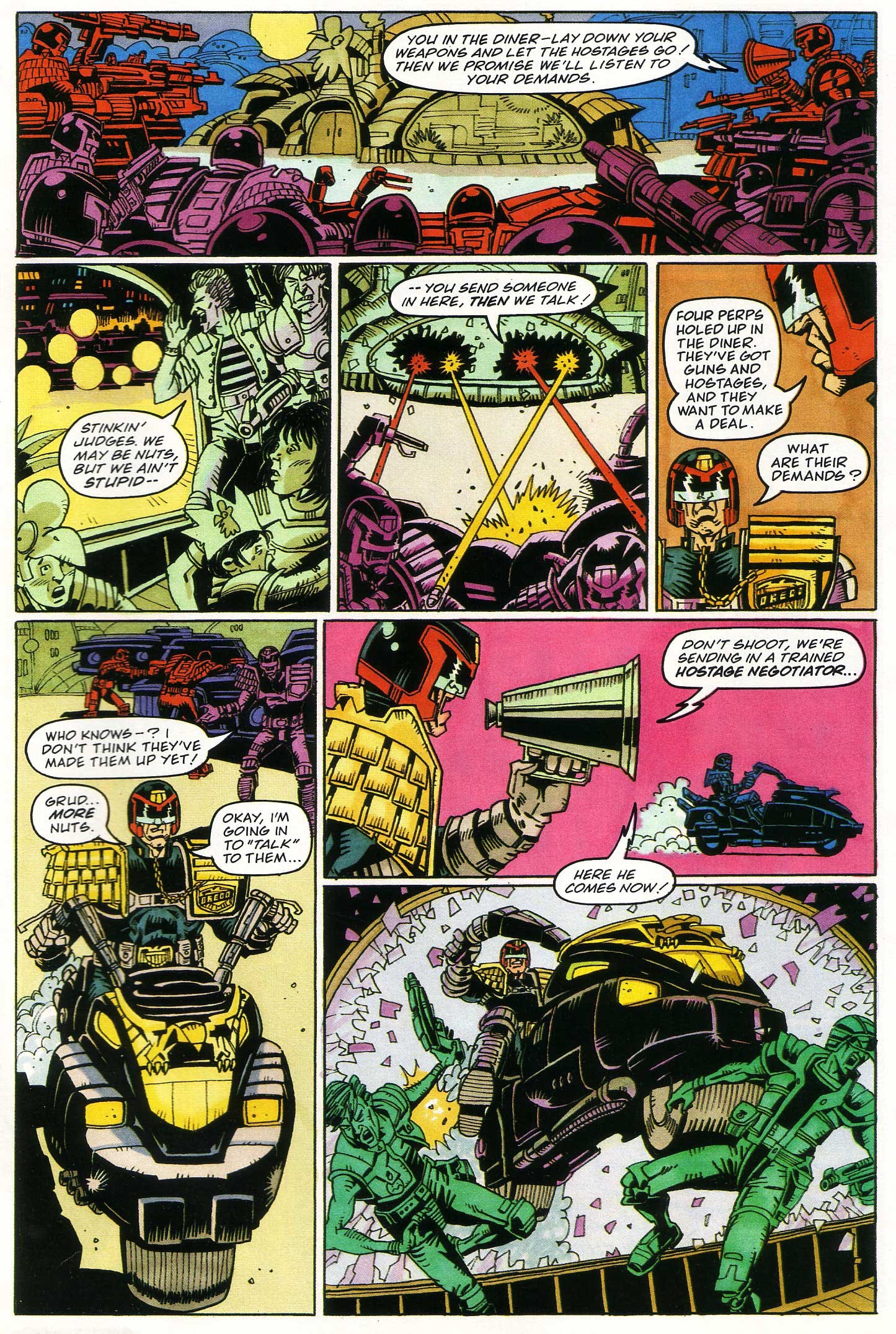 Read online Judge Dredd Lawman of the Future comic -  Issue #5 - 32