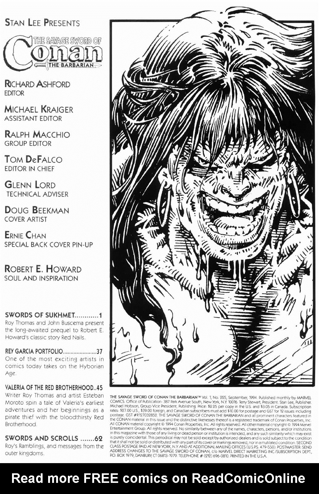 Read online The Savage Sword Of Conan comic -  Issue #225 - 2