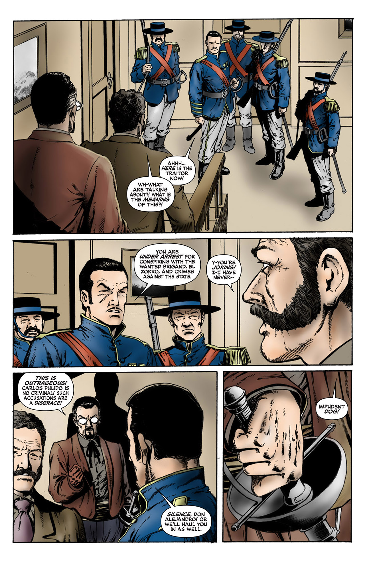 Read online Zorro Rides Again comic -  Issue #4 - 16