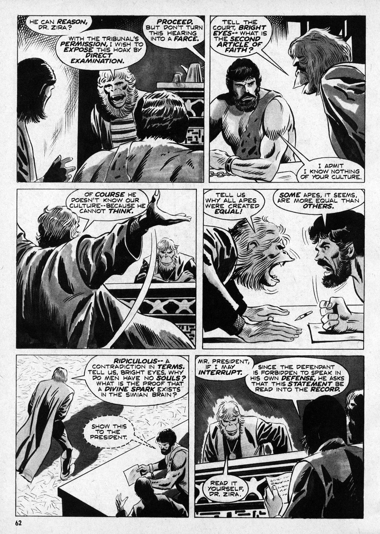 Read online Planet of the Apes comic -  Issue #4 - 56