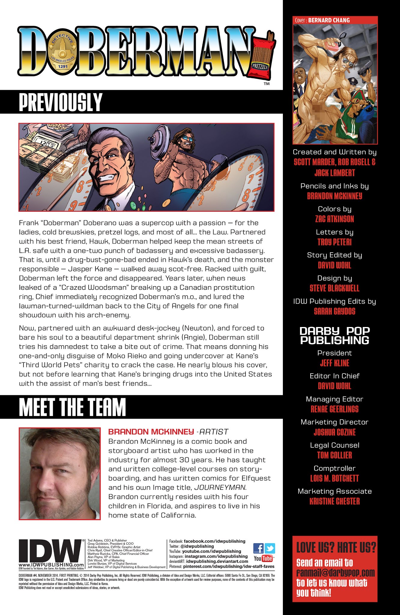 Read online Doberman comic -  Issue #4 - 2