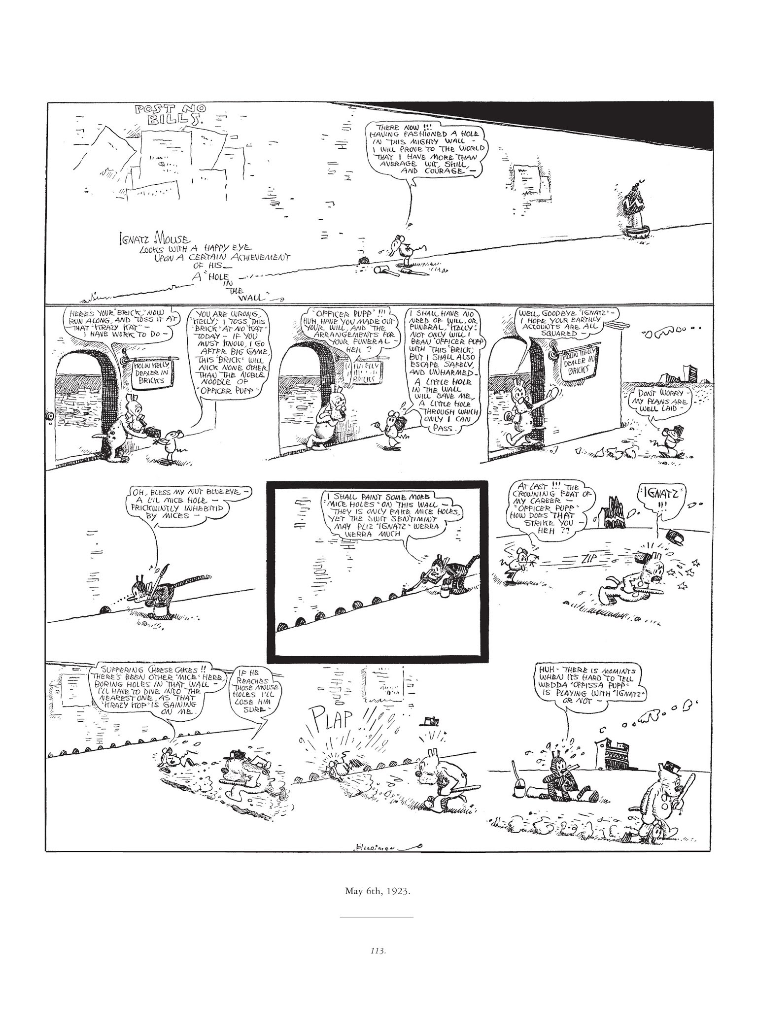 Read online Krazy & Ignatz comic -  Issue # TPB 3 - 113