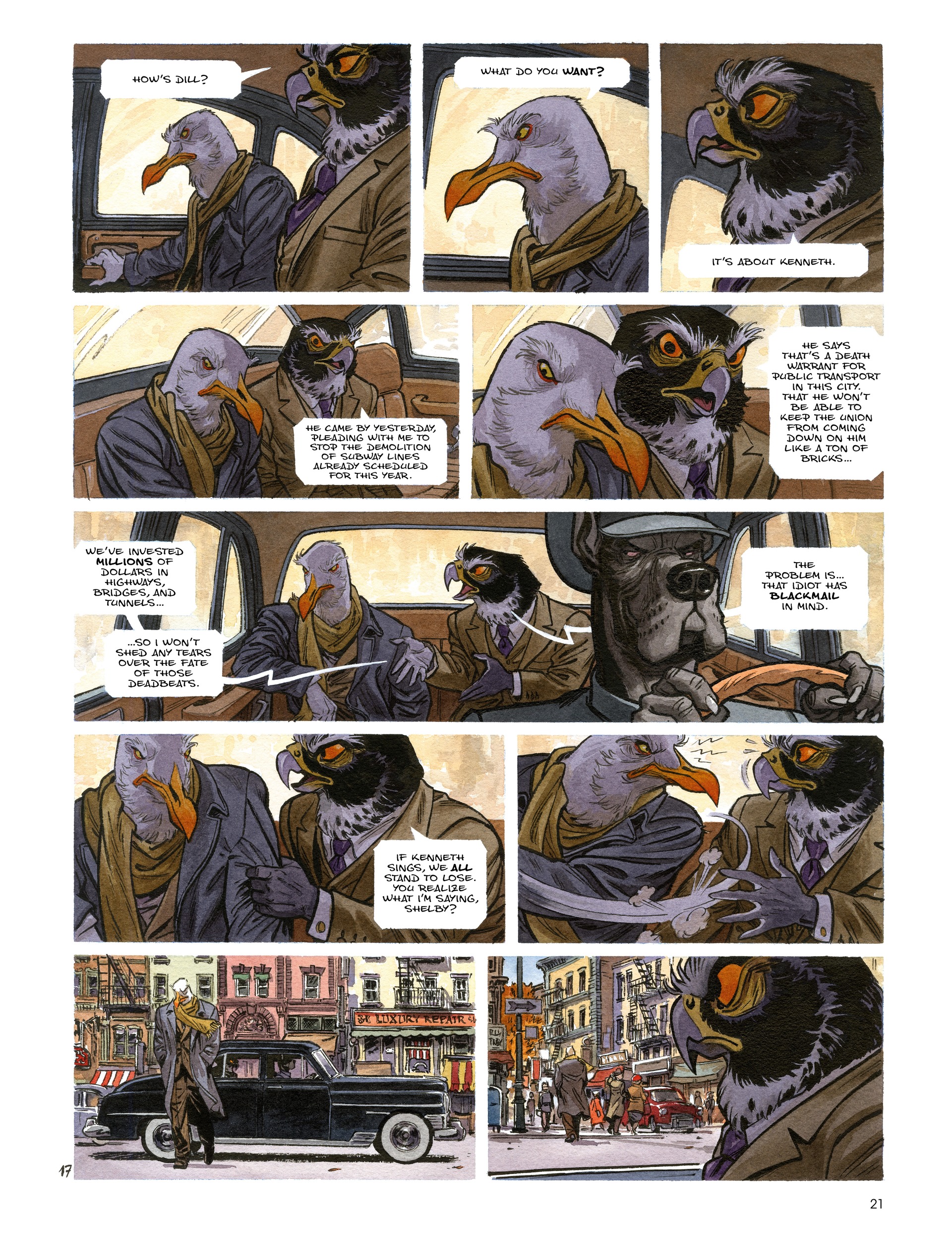 Read online Blacksad: They All Fall Down · Part One comic -  Issue # TPB - 23