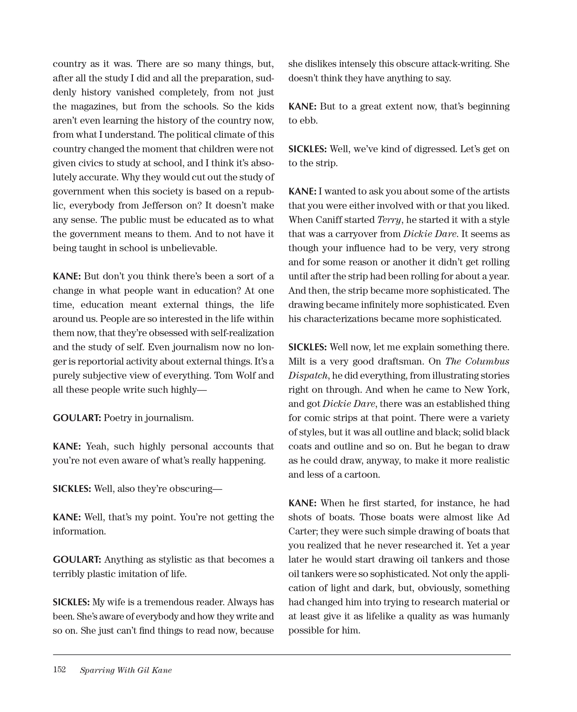 Read online Sparring With Gil Kane: Colloquies On Comic Art and Aesthetics comic -  Issue # TPB (Part 2) - 52