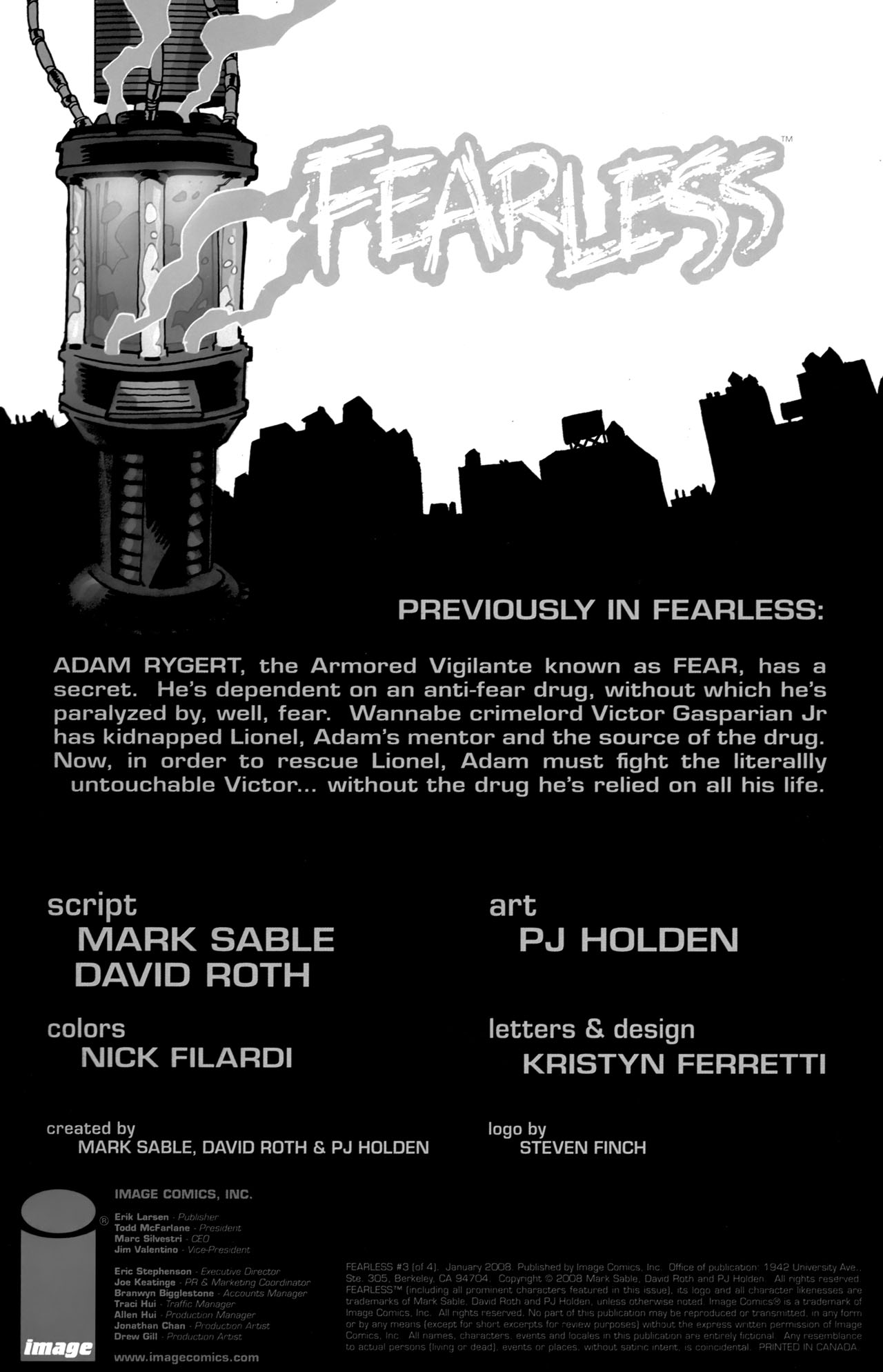 Read online Fearless (2007) comic -  Issue #3 - 2