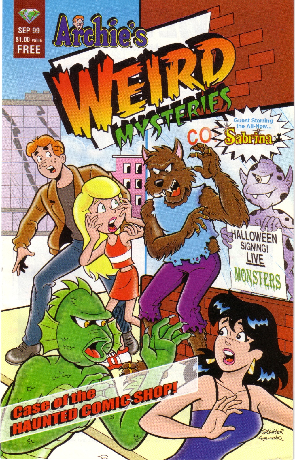Read online Archie's Weird Mysteries 1999 comic -  Issue # Full - 1